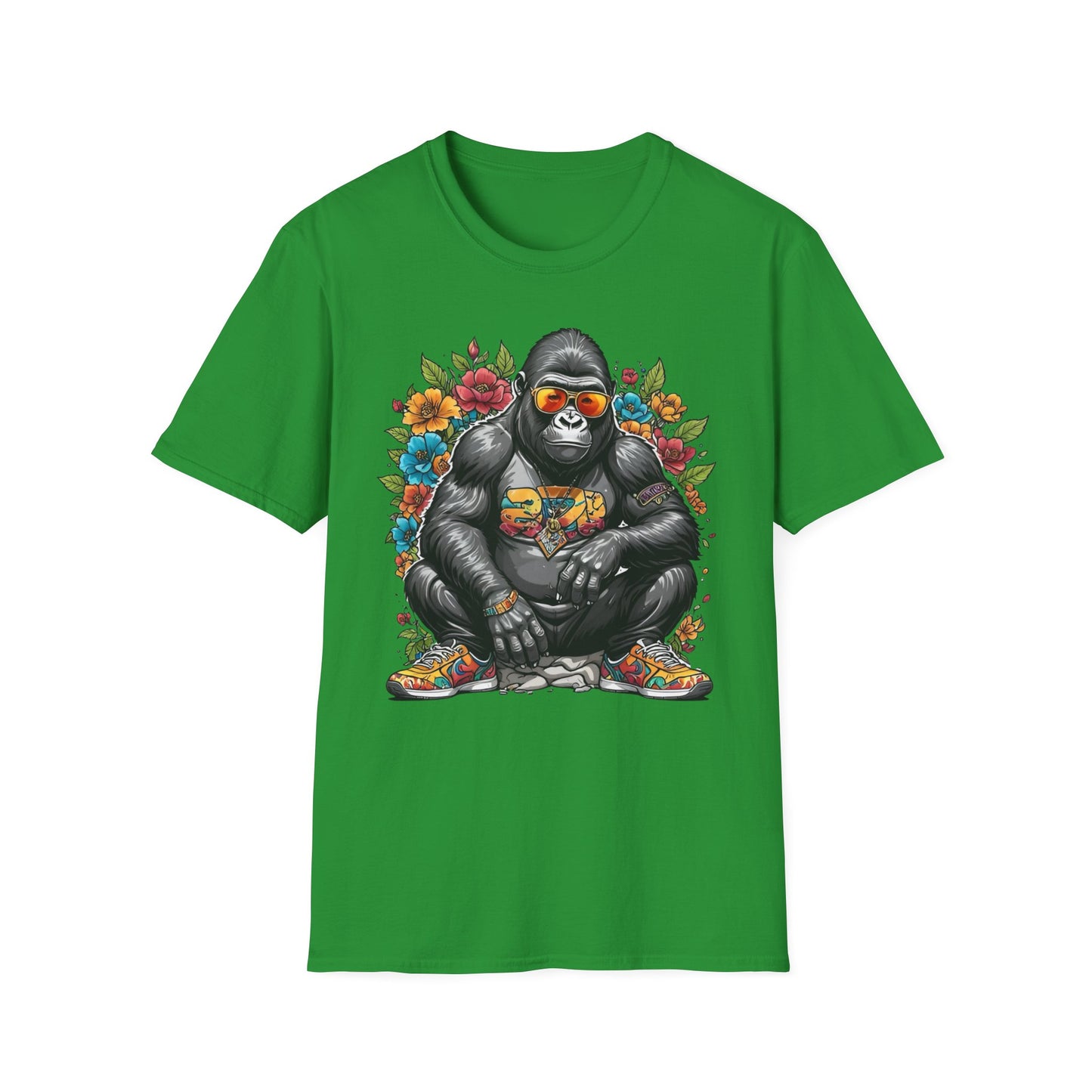 Animals Tees, Funny Animals Shirt, T Shirts with Funny Animals, T-Shirt with Gorilla, Monkey Tees