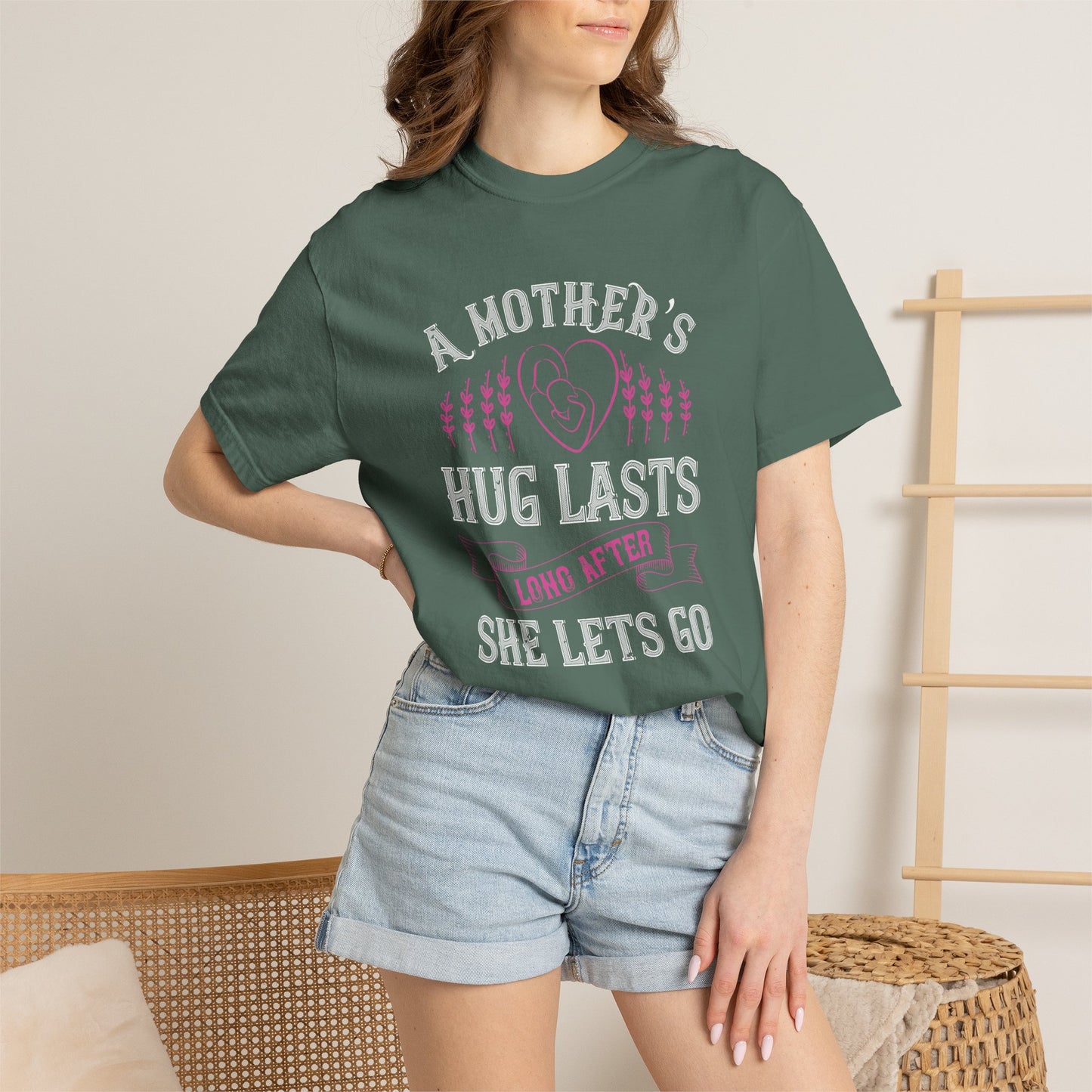Mom T-shirt Mother Day Mama Tee Unisex Comfort Colors Garment-Dyed Cotton h58