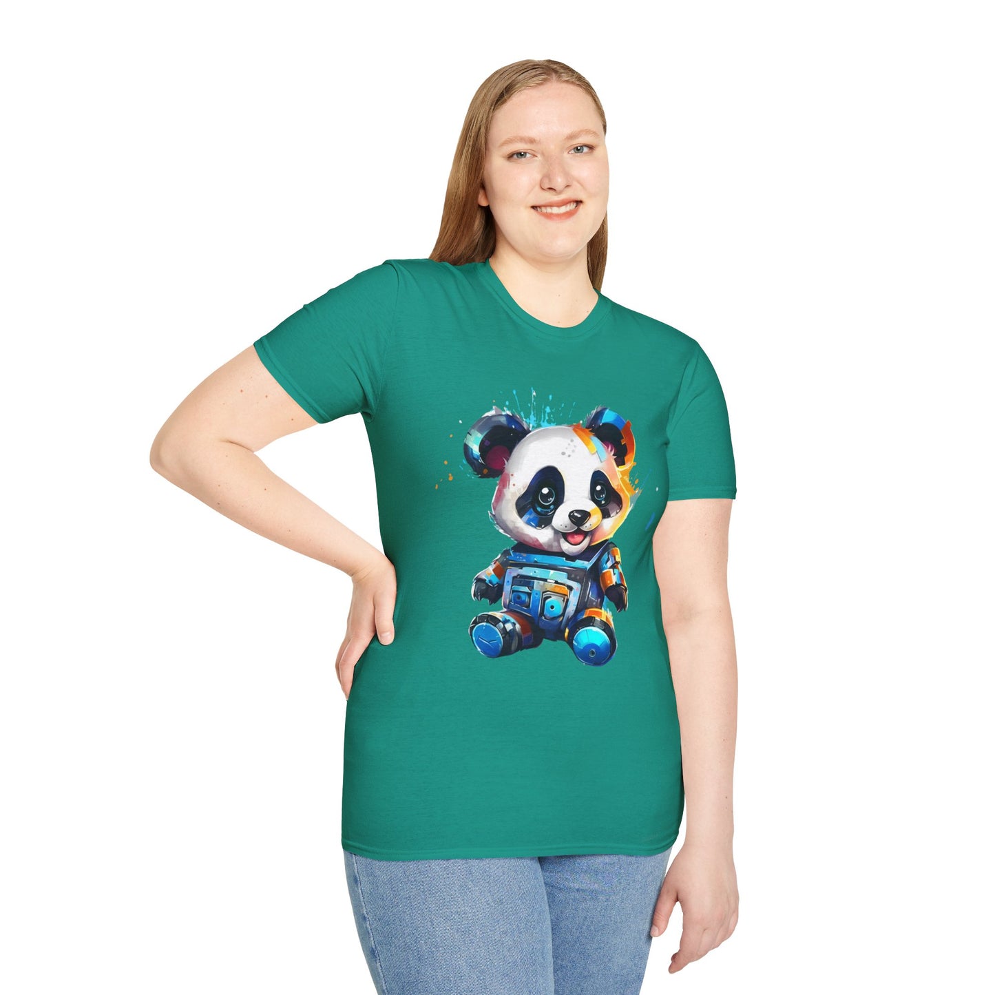 Animals Tees, Funny Animals Shirt, T Shirts with Funny Animals, T-Shirt with Panda, Panda Tees