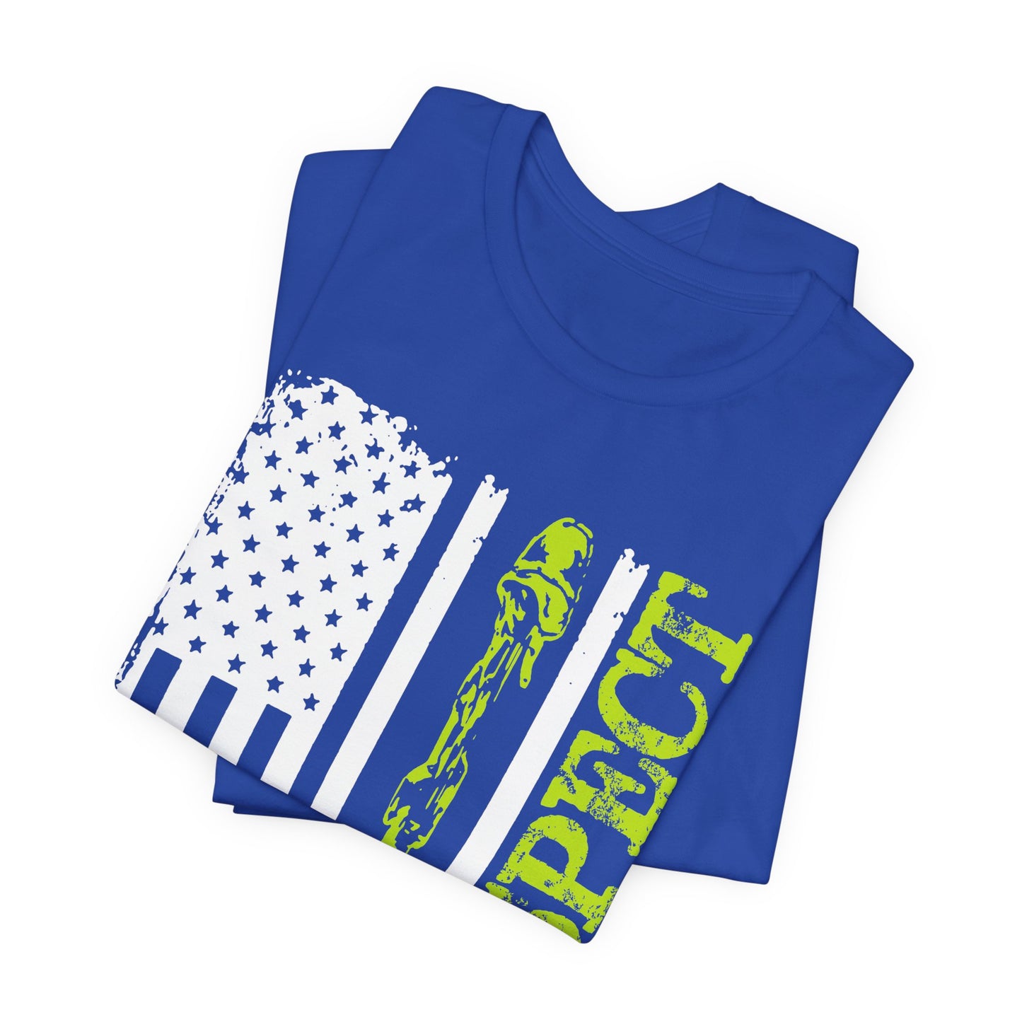 Respect Flag Rifle T-Shirt American Flag, Rifle Silhouette Military Tribute Unisex Cotton v57