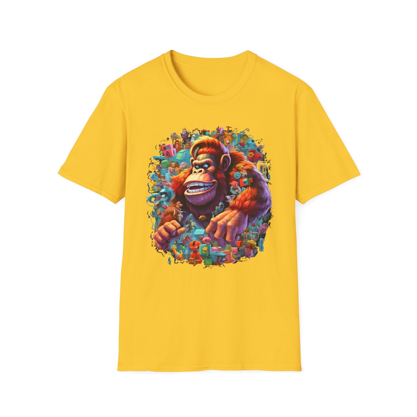 Animals Tees, Funny Animals Shirt, T Shirts with Funny Animals, T-Shirt with Gorilla, Monkey Tees