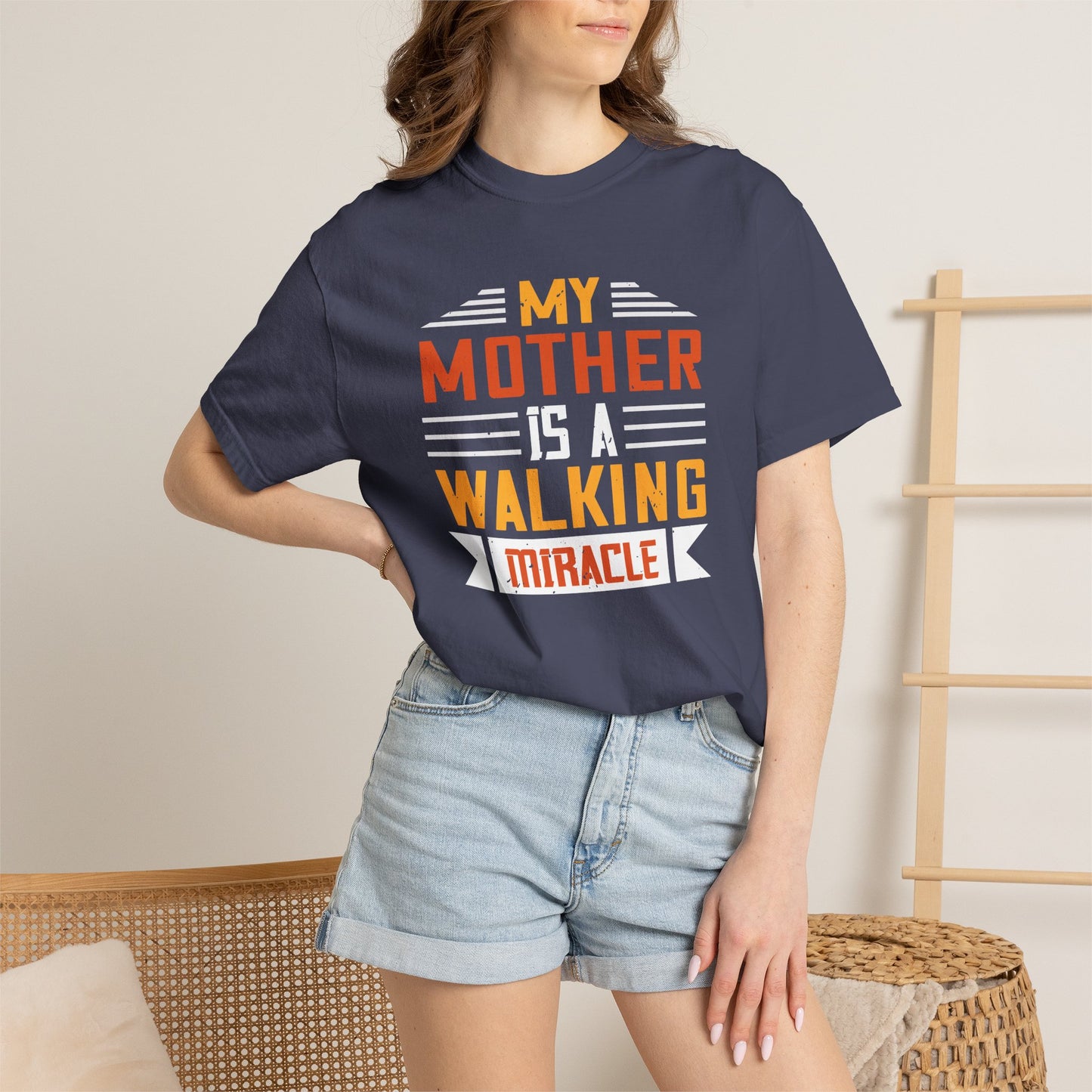 Mom T-shirt Mother Day Mama Tee Unisex Comfort Colors Garment-Dyed Cotton h87