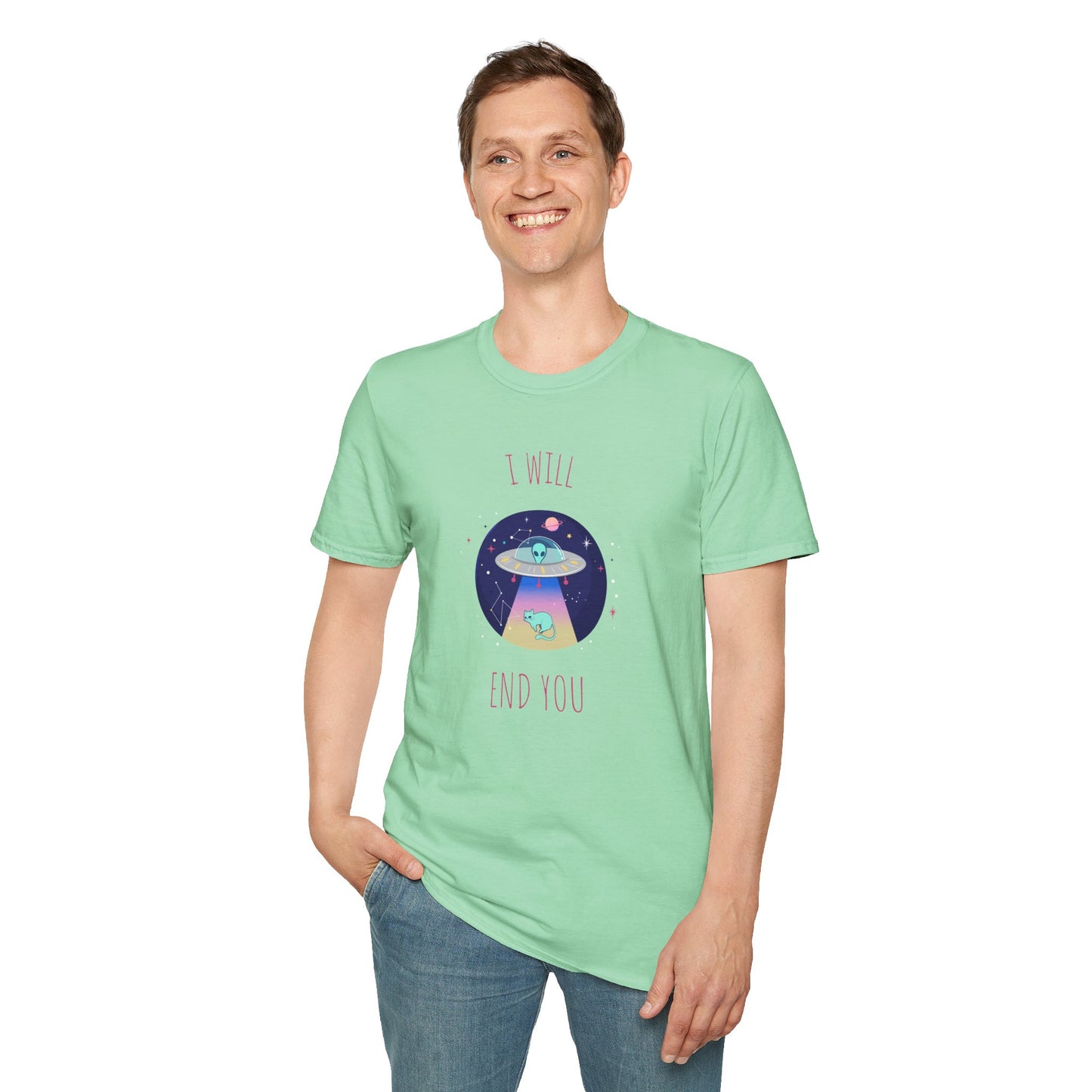 Funny T Shirts UFO Tees Funny Aliens Shirt