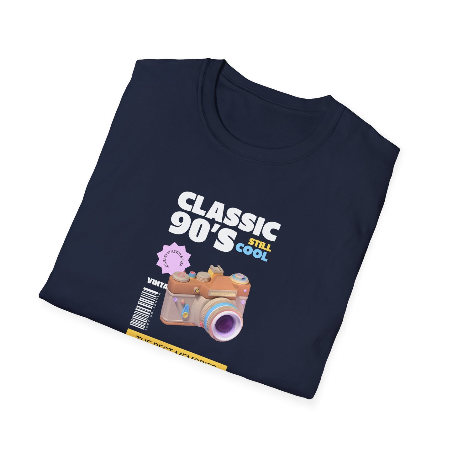 90s Camera T-Shirt Classic 90s Cool Unisex Cotton Retro Photography Tee