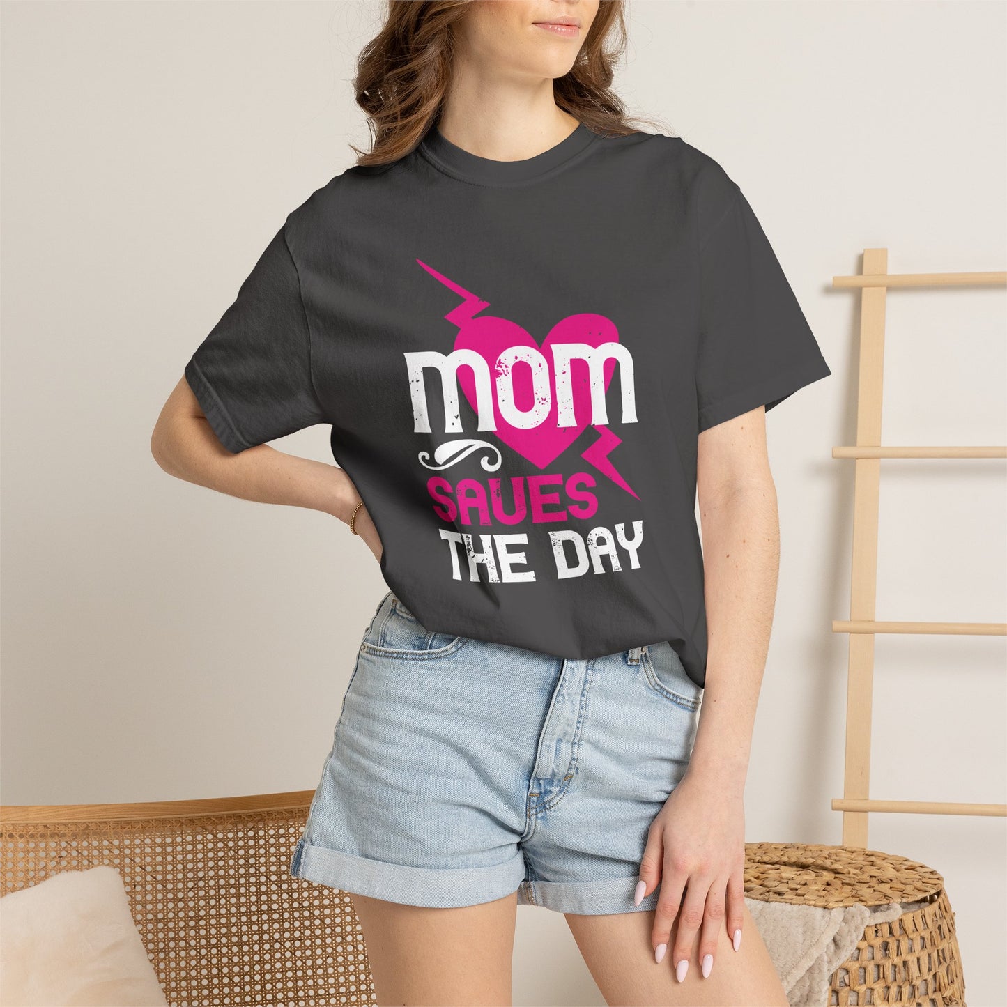 Mom T-shirt Mother Day Mama Tee Unisex Comfort Colors Garment-Dyed Cotton h80