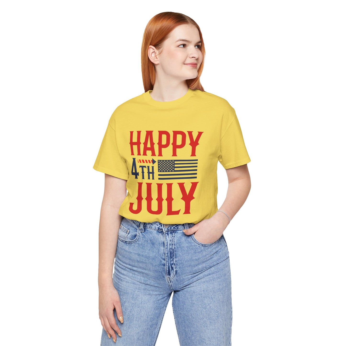 American Flag Graphic Unisex Cotton T-Shirt 011