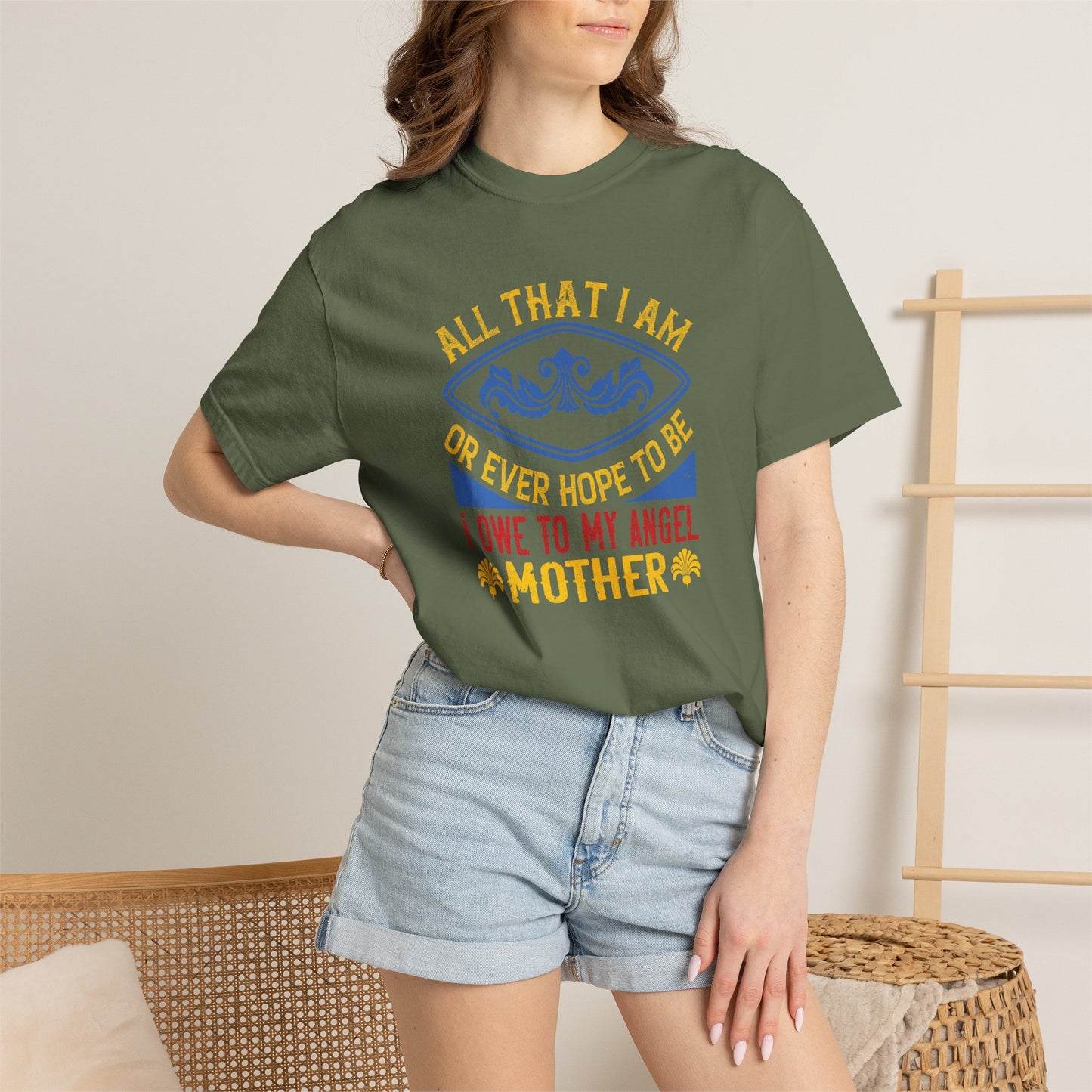 Mom T-shirt Mother Day Mama Tee Unisex Comfort Colors Garment-Dyed Cotton h61