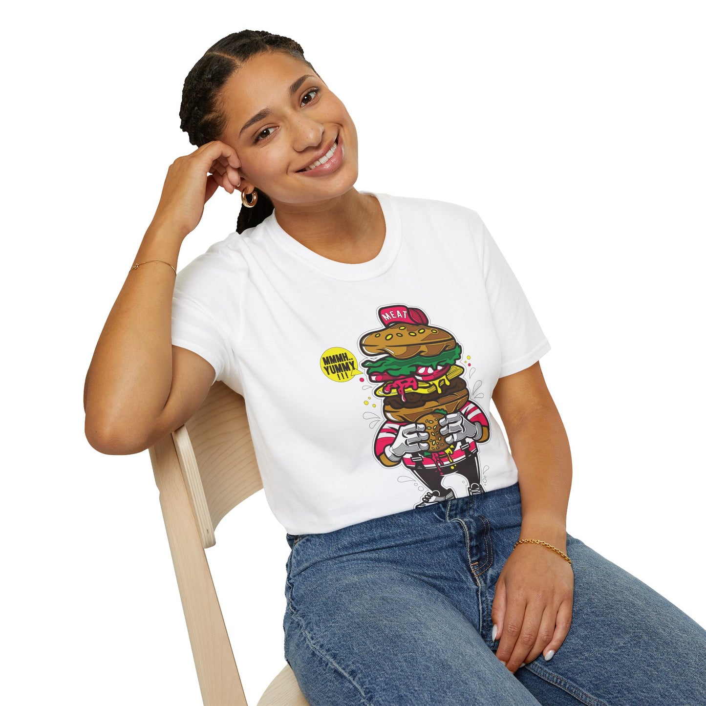 Cartoon T Shirt Animation T Shirt Funny Tee Unisex Gildan Softstyle 64000 Ring Spun Cotton