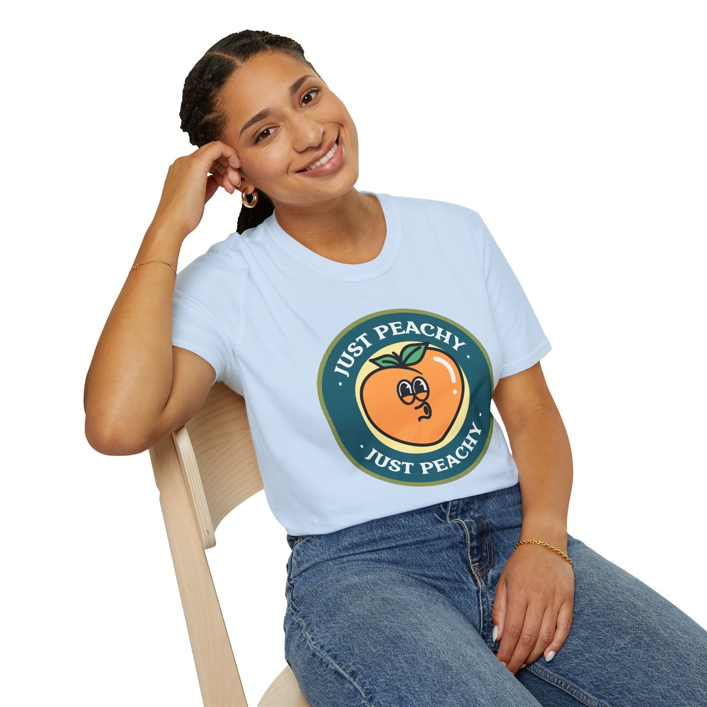 Food Tees, Funny Food T Shirts, Funny T Shirts, Shirt with Fruits, Shirt with Peach