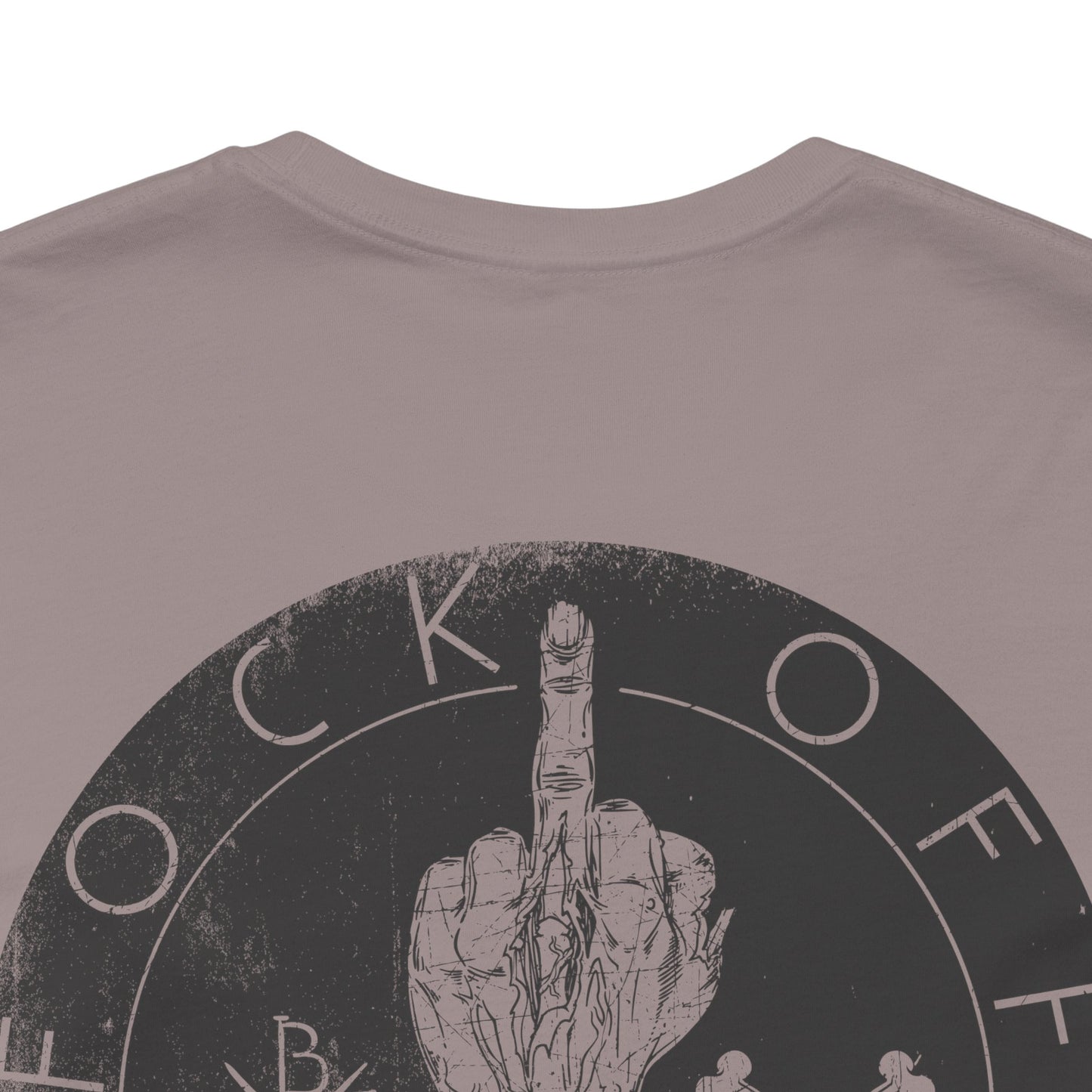 Fk Off Please tee Graphic Middle Finger Skull Design T-Shirt A-11