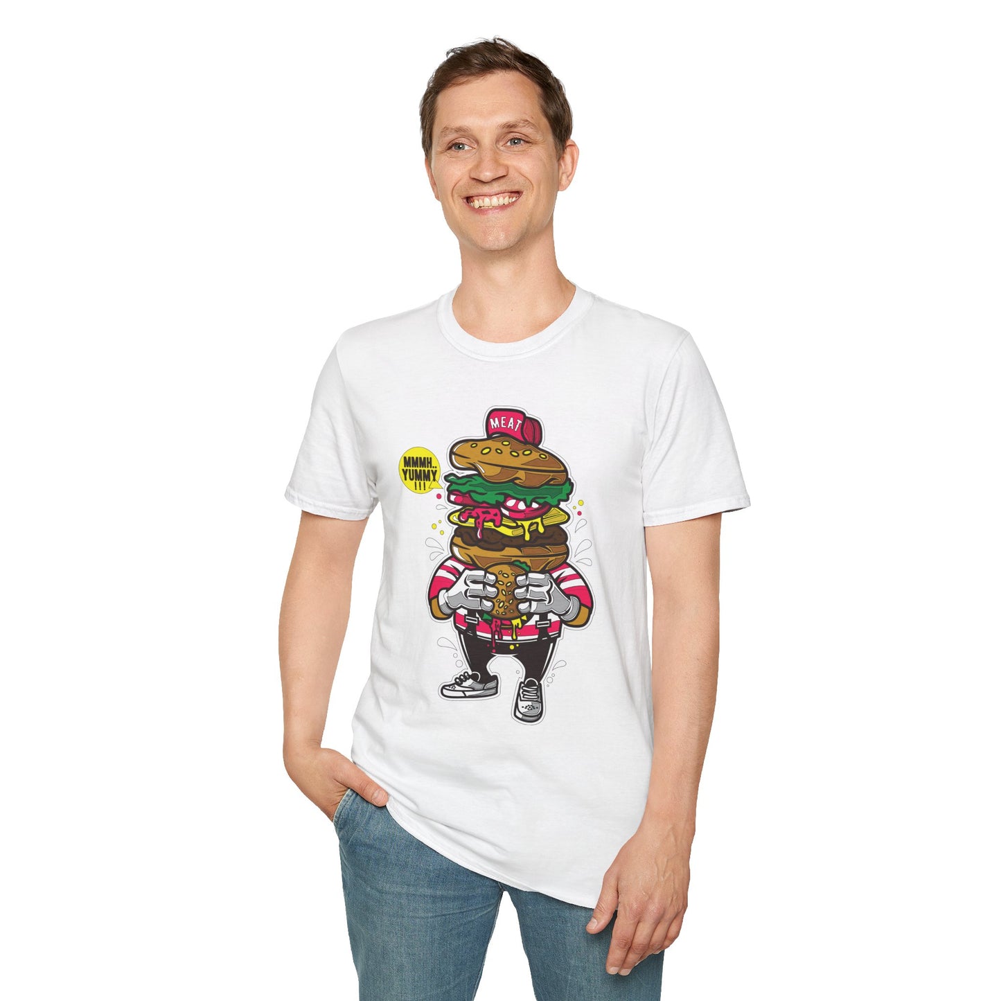 Cartoon T Shirt Animation T Shirt Funny Tee Unisex Gildan Softstyle 64000 Ring Spun Cotton
