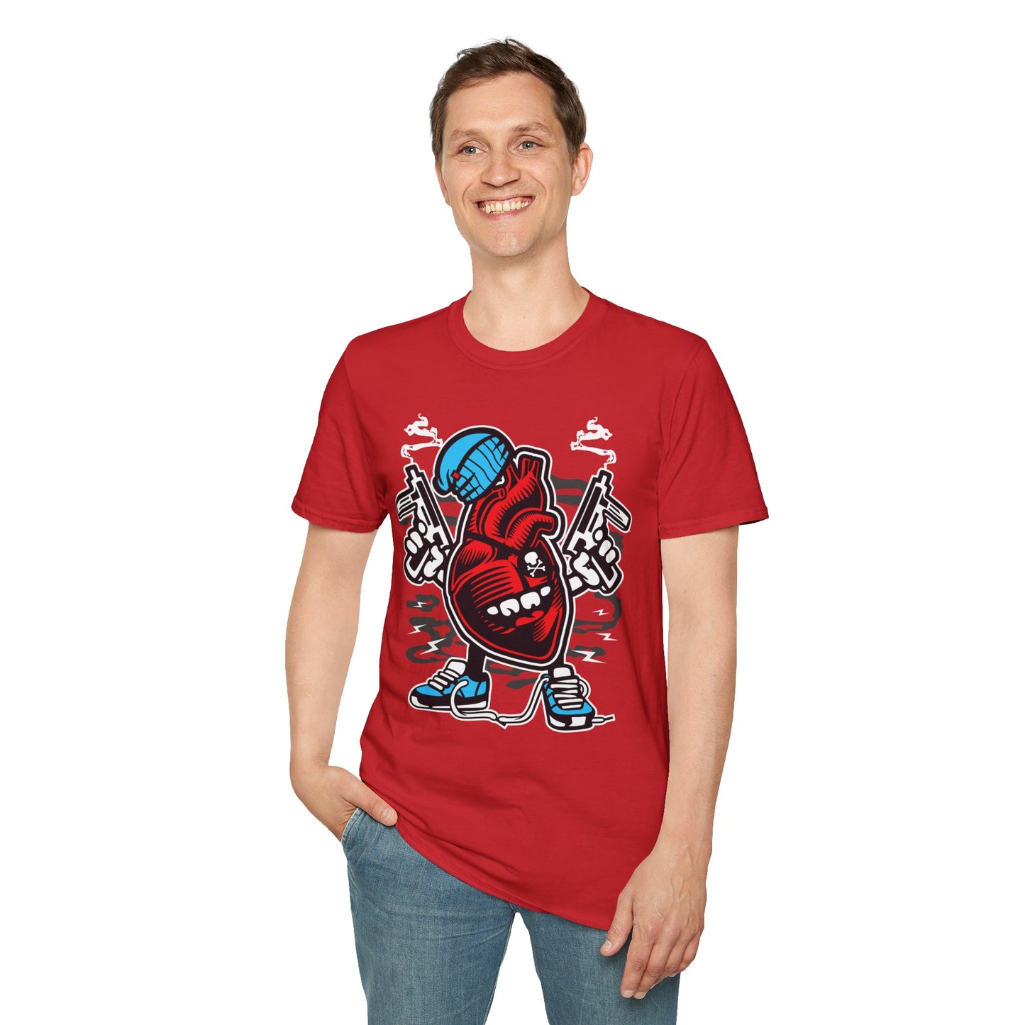 Cartoon T Shirt Animation T Shirt Funny Tee Unisex Gildan Softstyle 64000 100 Percent Cotton