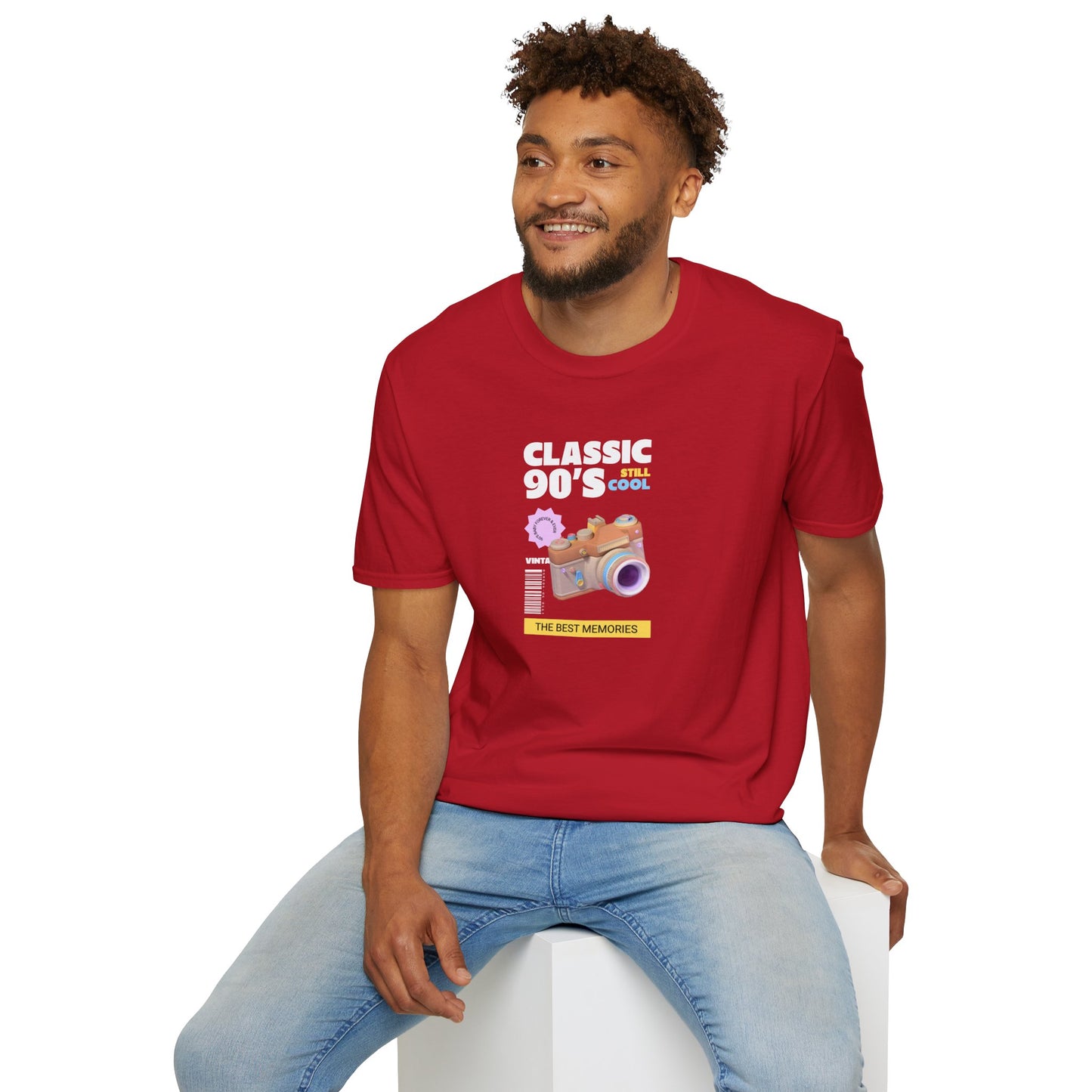 90s Camera T-Shirt Classic 90s Cool Unisex Cotton Retro Photography Tee