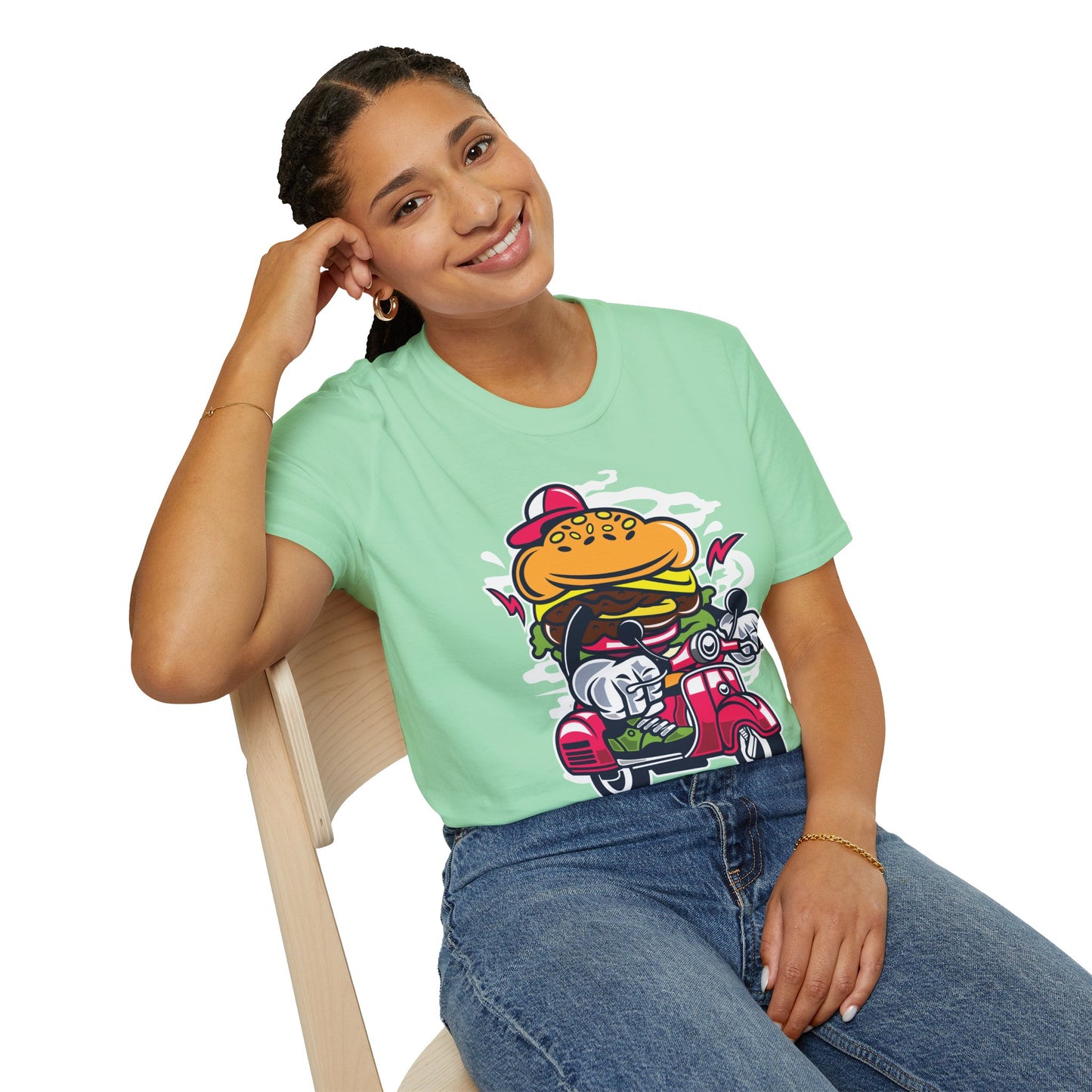 Cartoon T Shirt Animation Tee Funny Unisex Softstyle Gildan 64000 100 Percent Ring Spun Cotton