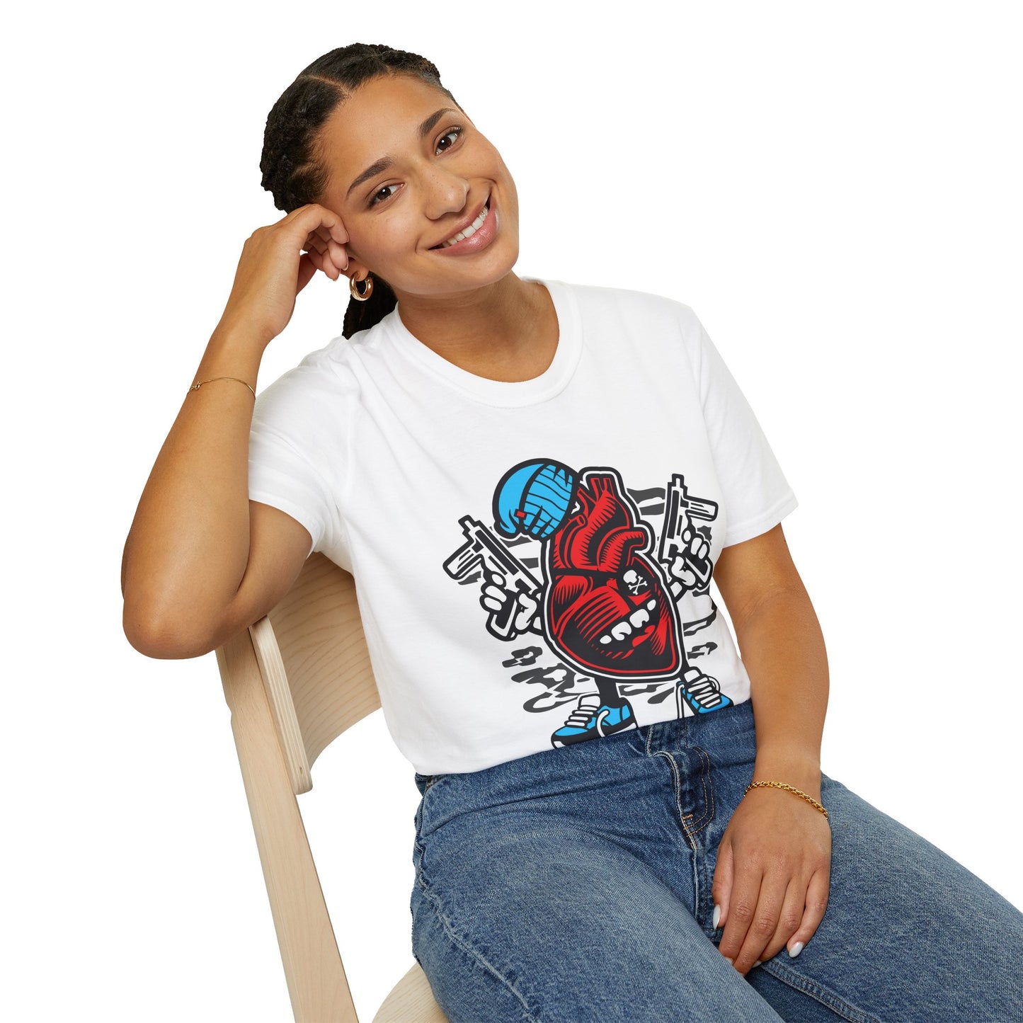 Cartoon T Shirt Animation T Shirt Funny Tee Unisex Gildan Softstyle 64000 100 Percent Cotton