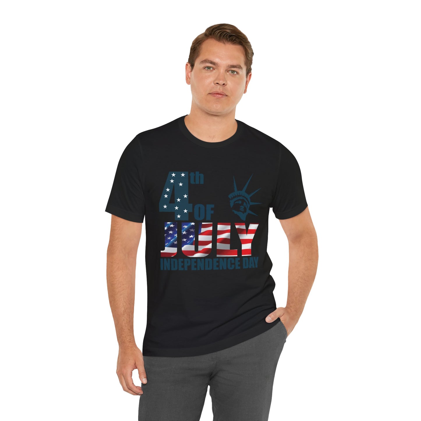 Independence Day Graphic Unisex Cotton T-Shirt 026