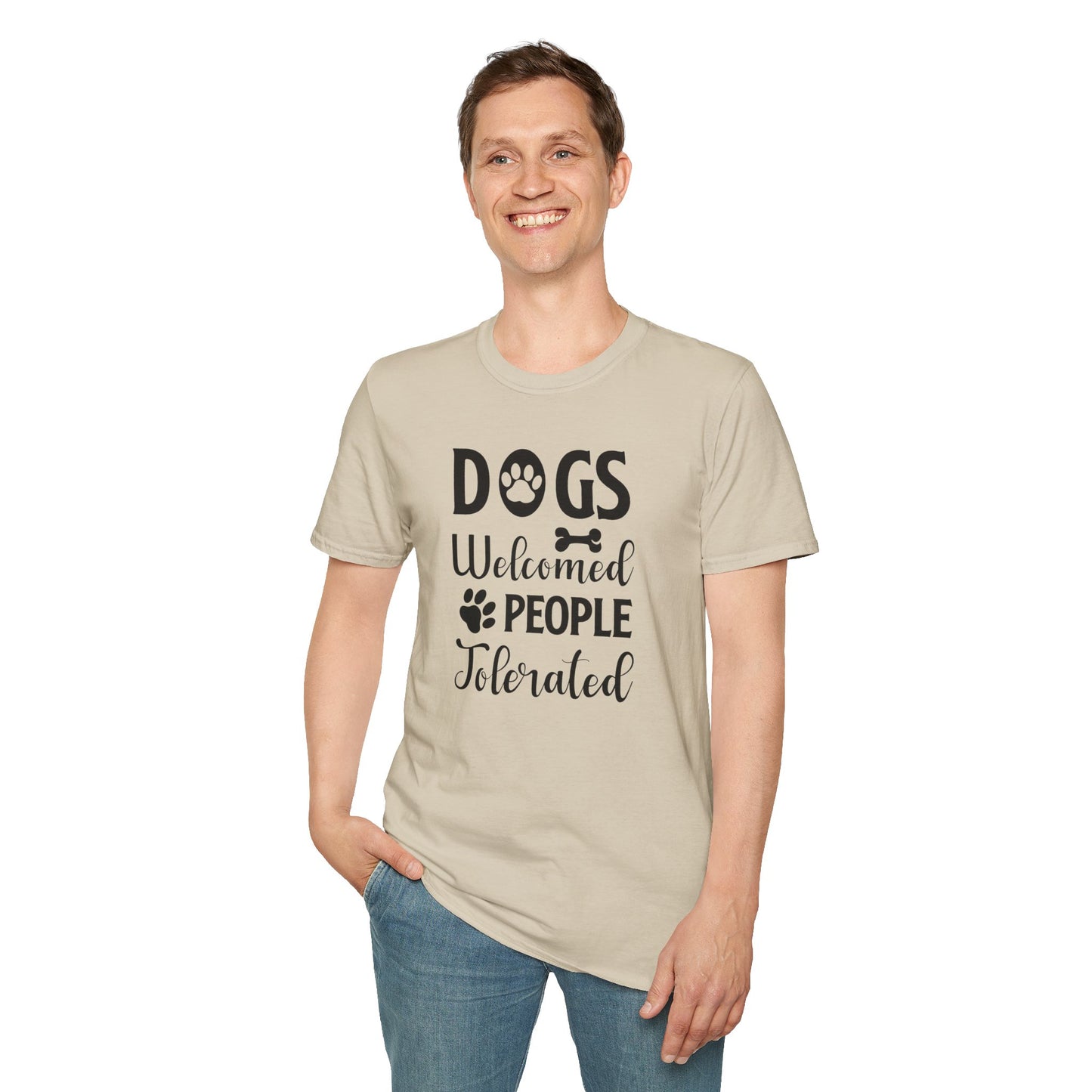 Dog Slogan T Shirts With Funny Words Tee Shirt Featuring Funny Quotes Unisex Gildan Softstyle 64000 Ringspun Cotton