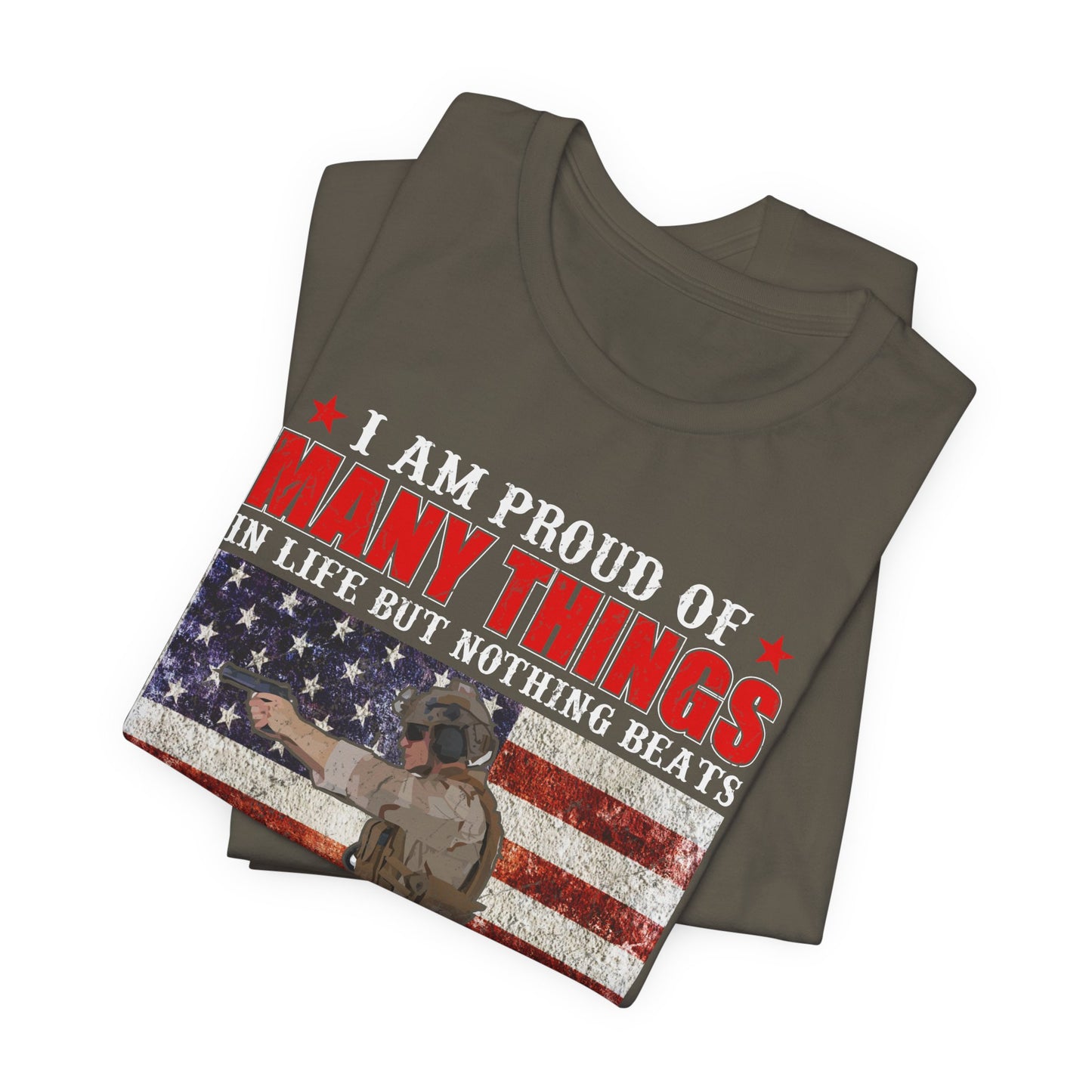 Veteran's Daughter T-Shirt American Flag Military Proud  Unisex Cotton Tee v28