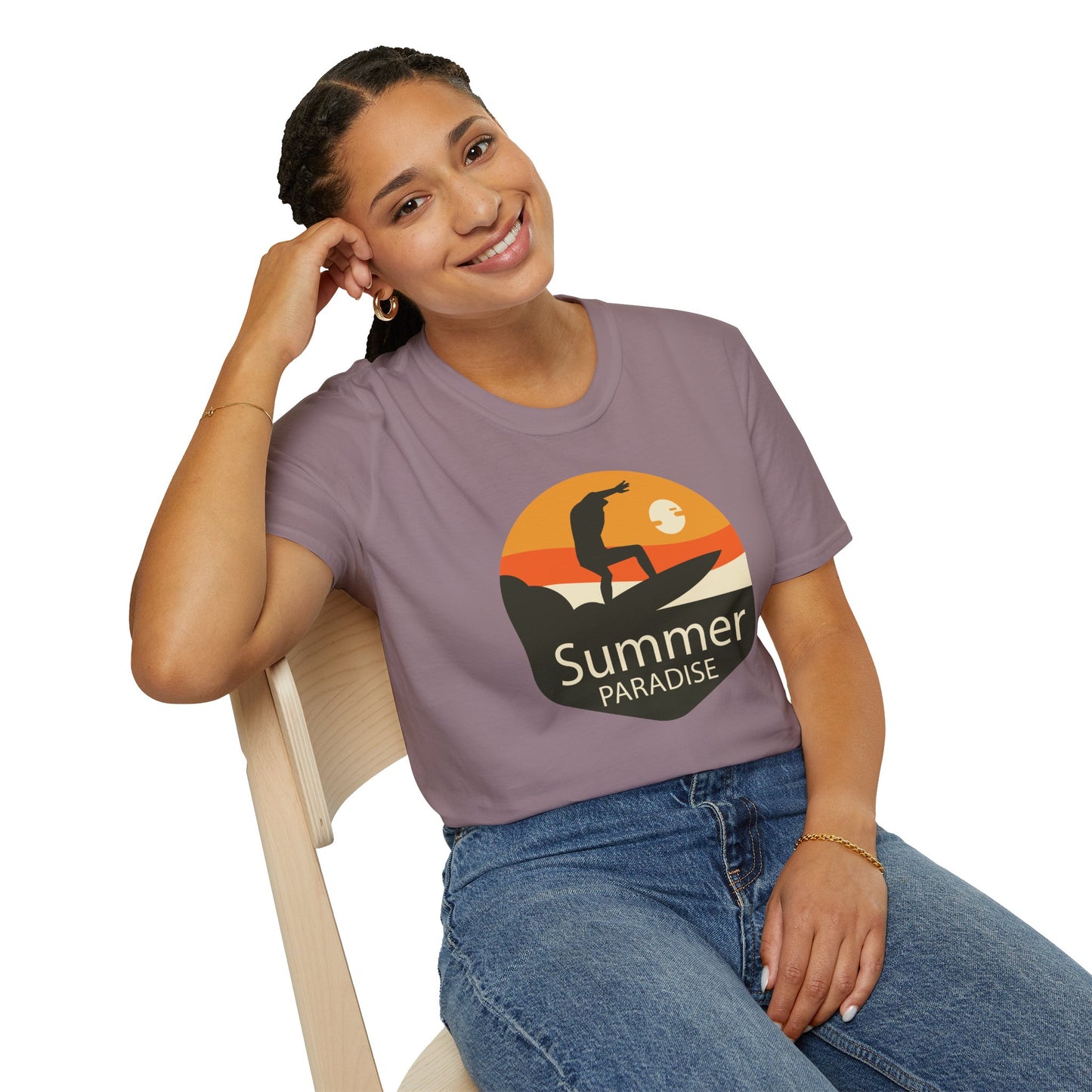 Summer T-Shirt, Summer Design Shirts, Art Tee Shirt with Summer Design - 4
