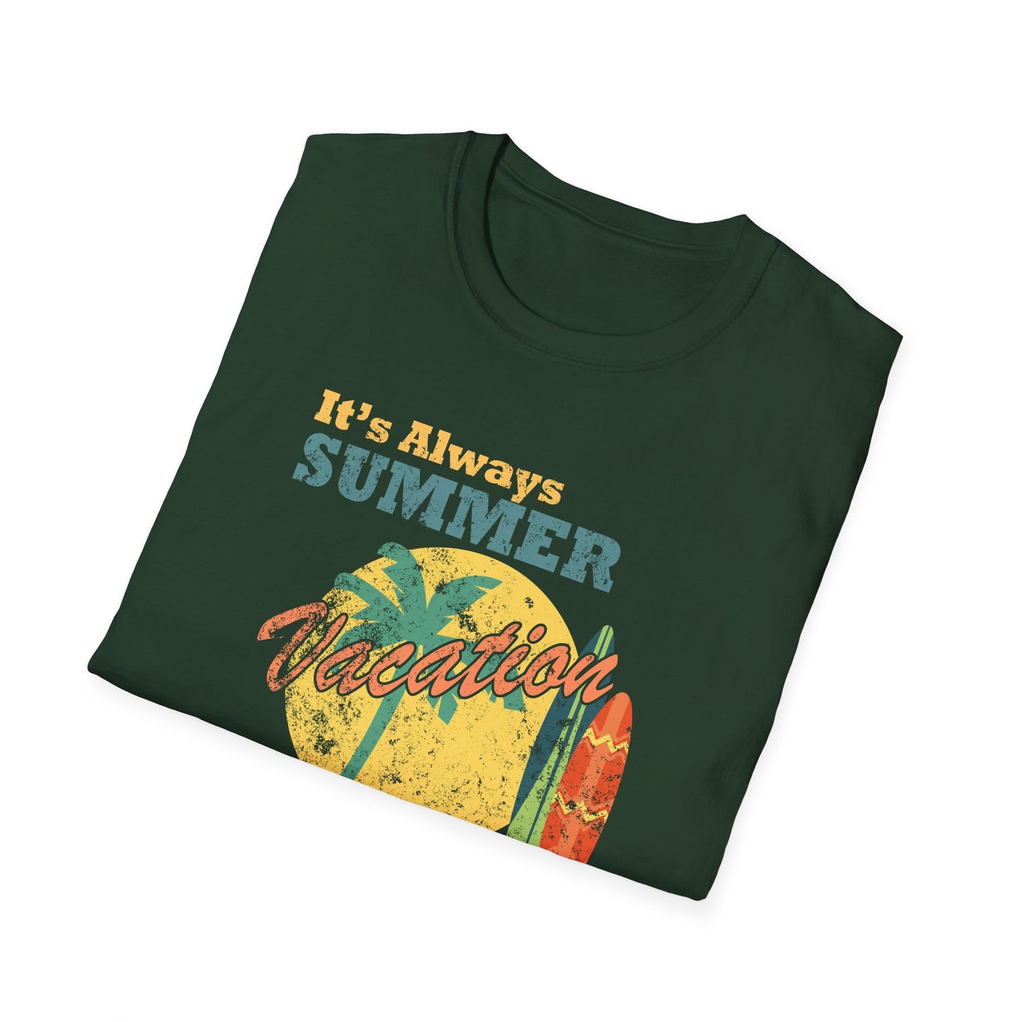 Summer T-Shirt, Summer Design Shirts, Art Tee Shirt with Summer Design - 1