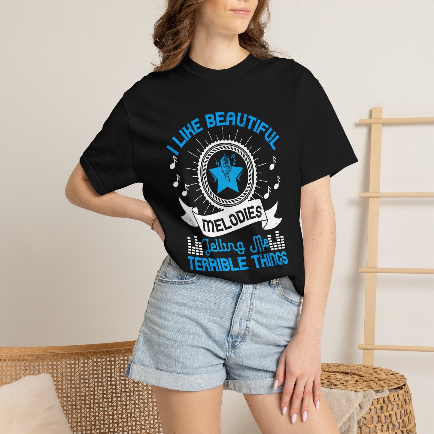 Music Graphic Design Unisex Cotton T-shirt m9