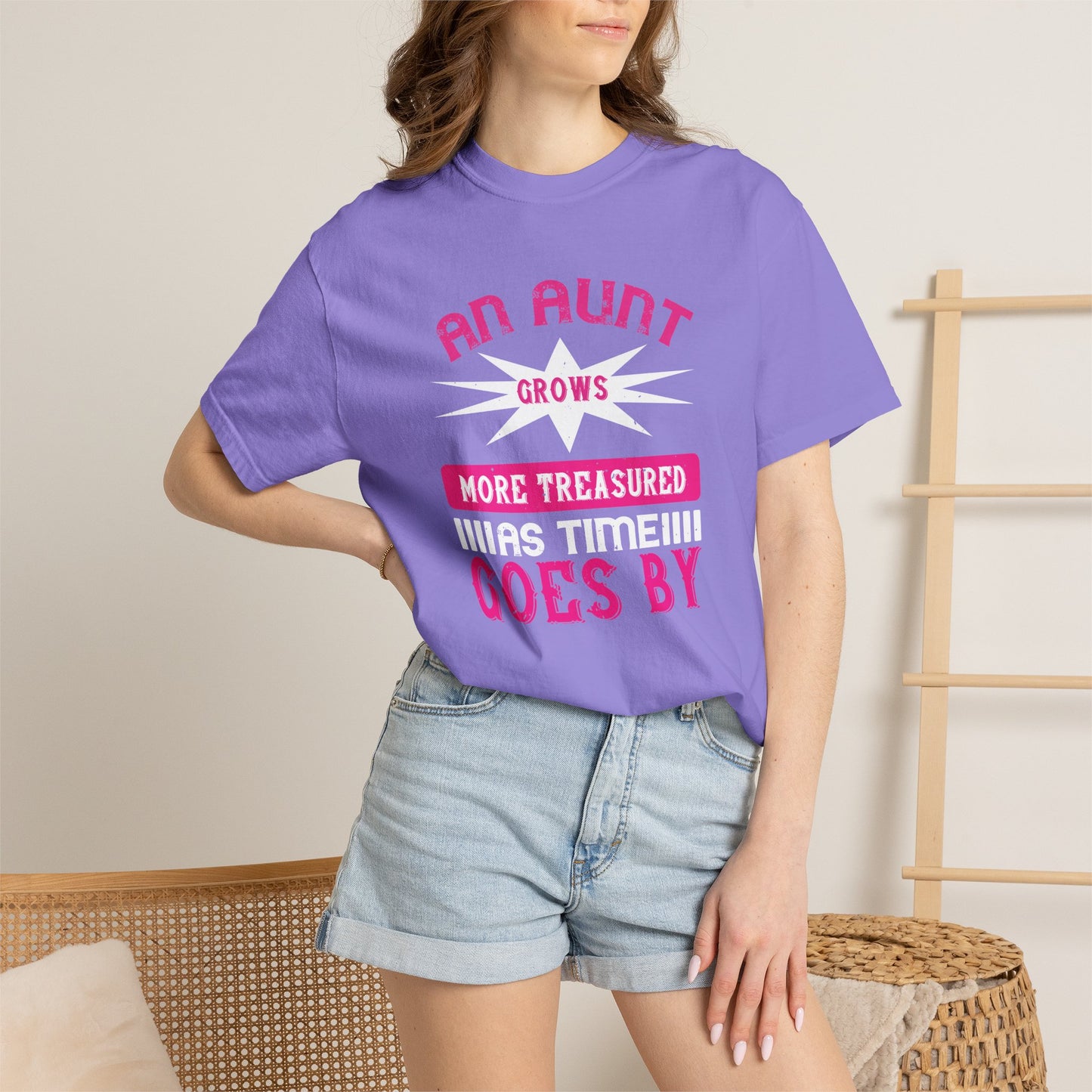An Aunt T-shirt Mother Day Mama Tee Unisex Comfort Colors Garment-Dyed Cotton h62