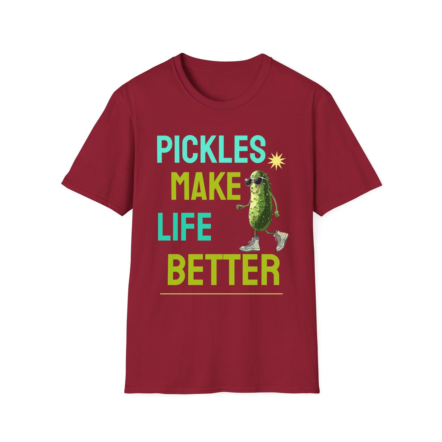 Food Tees, Funny Food T Shirts, Funny T Shirts, Shirt with Vegetables, Shirt with Pickle