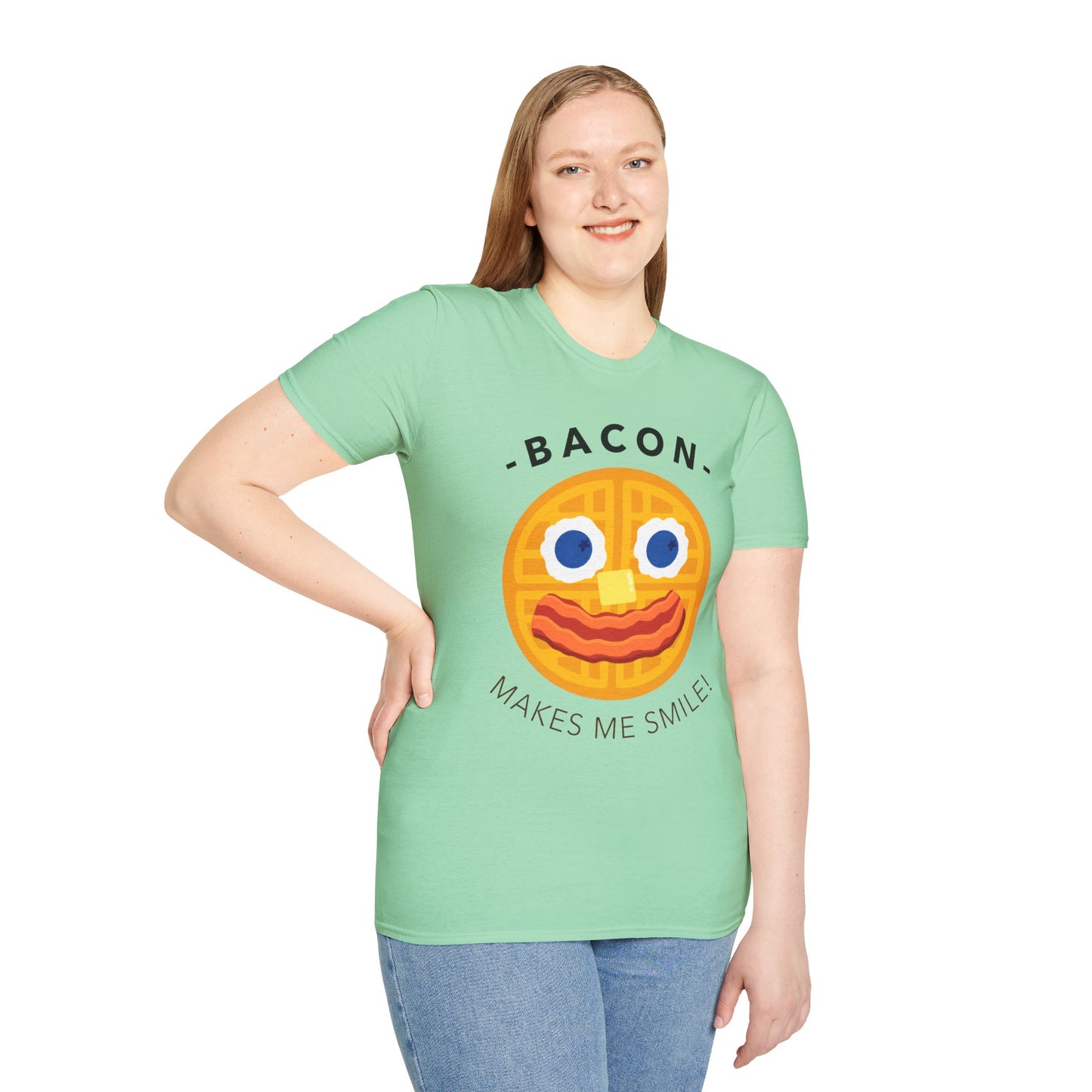 Food Tees, Funny Food T Shirts, Funny T Shirts, Bacon and Egg T Shirt, Egg and Bacon Shirt