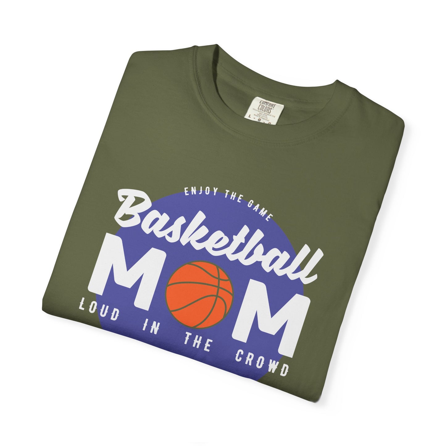 Basketball Mom T-shirt Mother's Day Mama Tee Unisex Comfort Colors Garment-Dyed Cotton h31