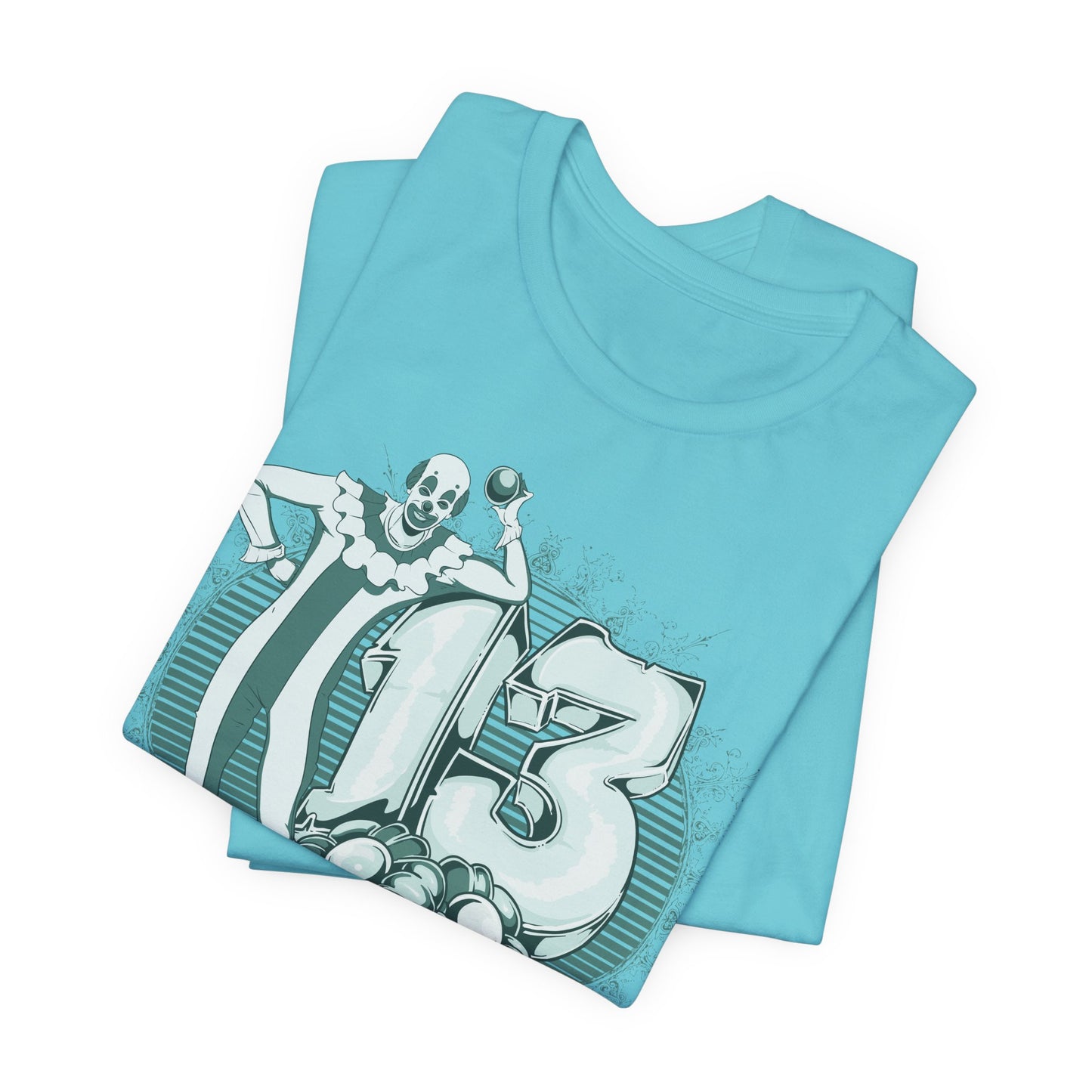 Vintage Clown Graphic Illustration Unisex Cotton T-Shirt Art-39