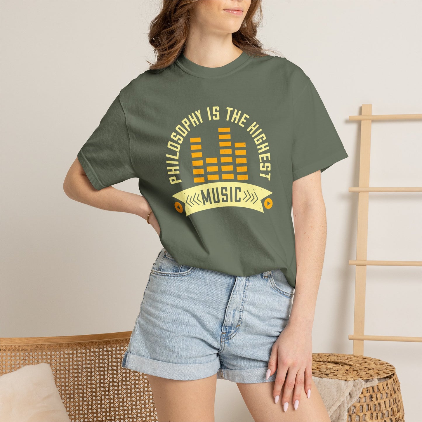 Music Graphic Design Unisex Cotton T-shirt  m42