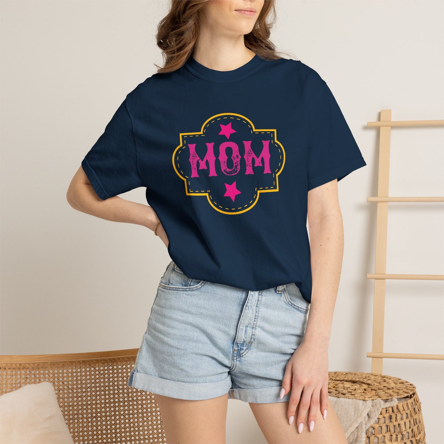 Mom T-shirt Mother Day Mama Tee Unisex Comfort Colors Garment-Dyed Cotton h81