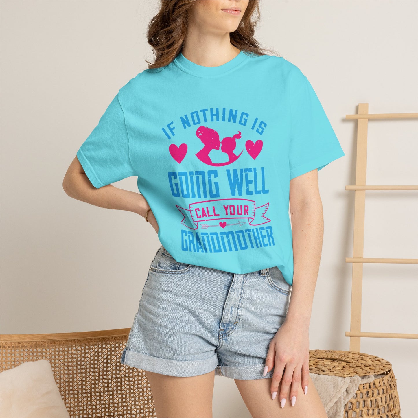 Grandma T-shirt Mother Day Mama Tee Unisex Comfort Colors Garment-Dyed Cotton h76