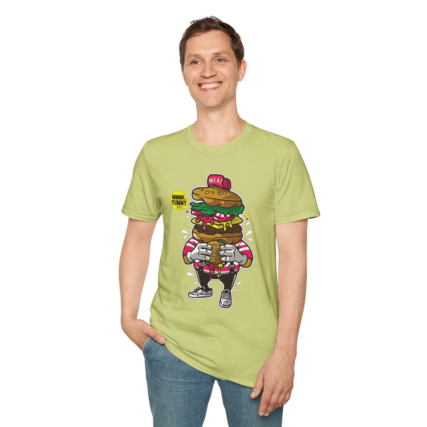 Cartoon T Shirt Animation T Shirt Funny Tee Unisex Gildan Softstyle 64000 Ring Spun Cotton