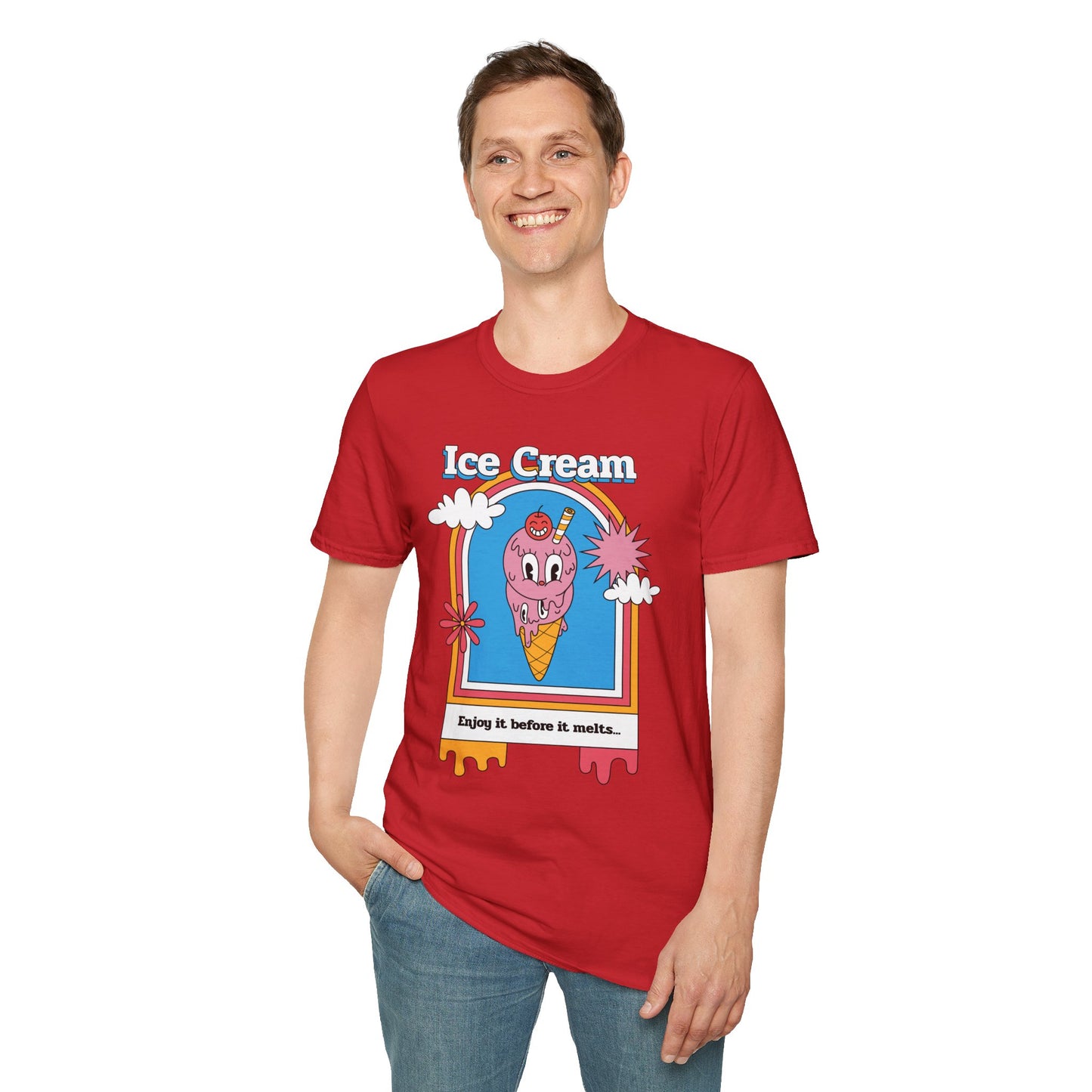 Food Tees, Funny Food T Shirts, Funny T Shirts, Shirt with Food, Junk Food Tees, Shirt with Ice Cream, Ice Cream T-Shirt