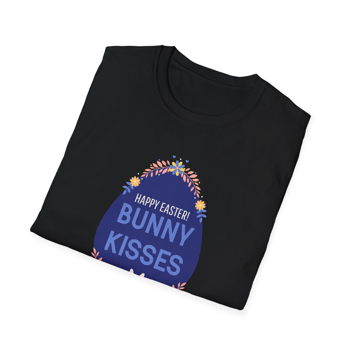 Easter Bunny Kisses T-Shirt, Tee Shirt with Easter Signature, T Shirt with Easter Prints, Tee Shirt with Easter Design - 3