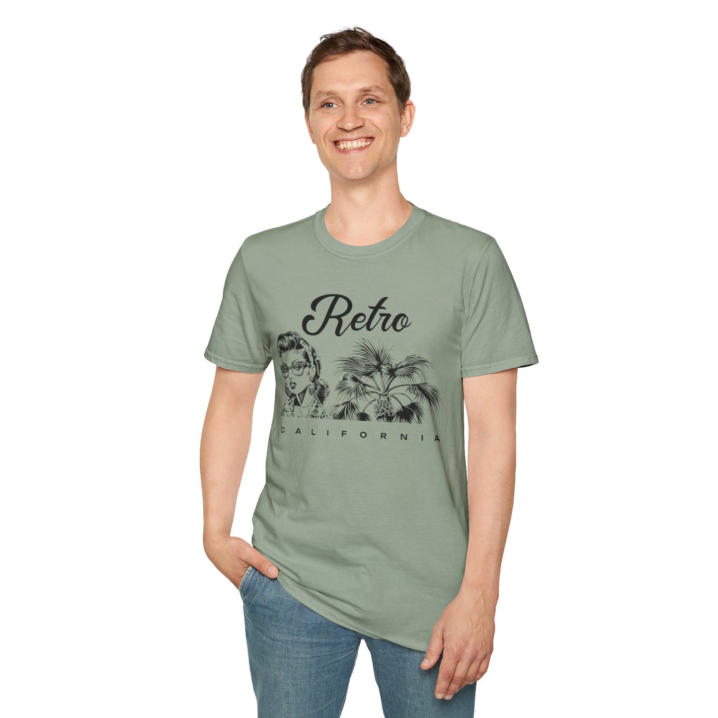 Retro T Shirt, Retro Design Shirt, Retro Art Tee Shirt, T-shirt with Retro Style