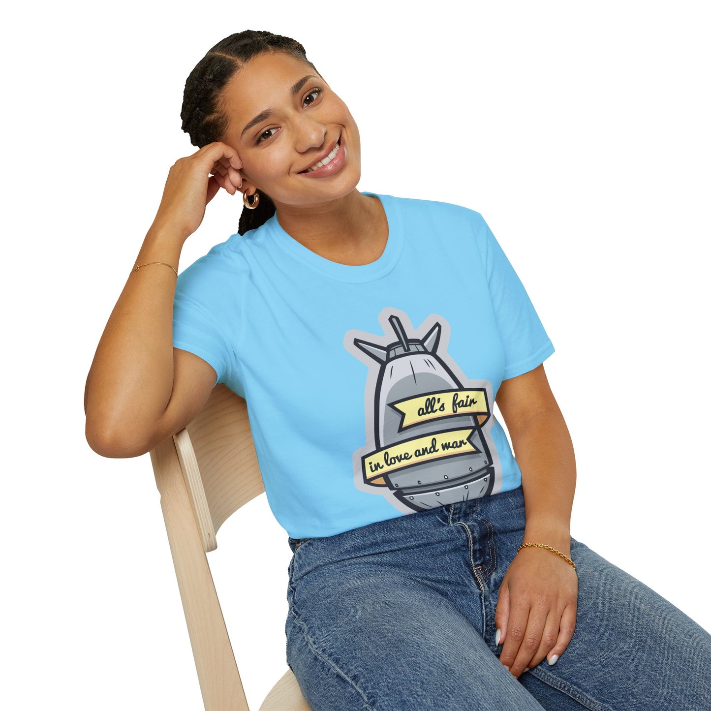 Cartoon T Shirt Animation T Shirt Funny Tee Shirt Unisex Gildan Softstyle 64000 100 Percent Cotton