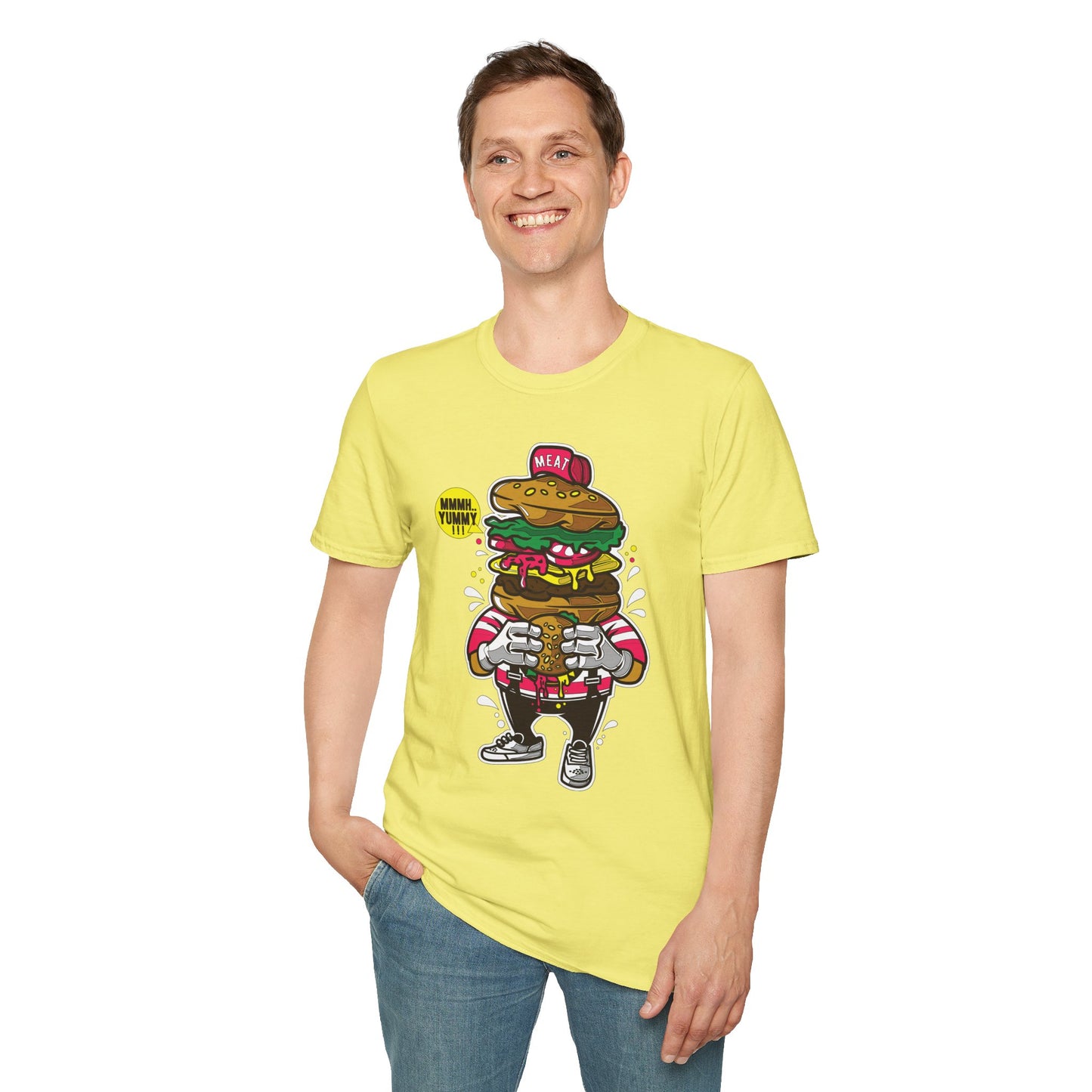 Cartoon T Shirt Animation T Shirt Funny Tee Unisex Gildan Softstyle 64000 Ring Spun Cotton
