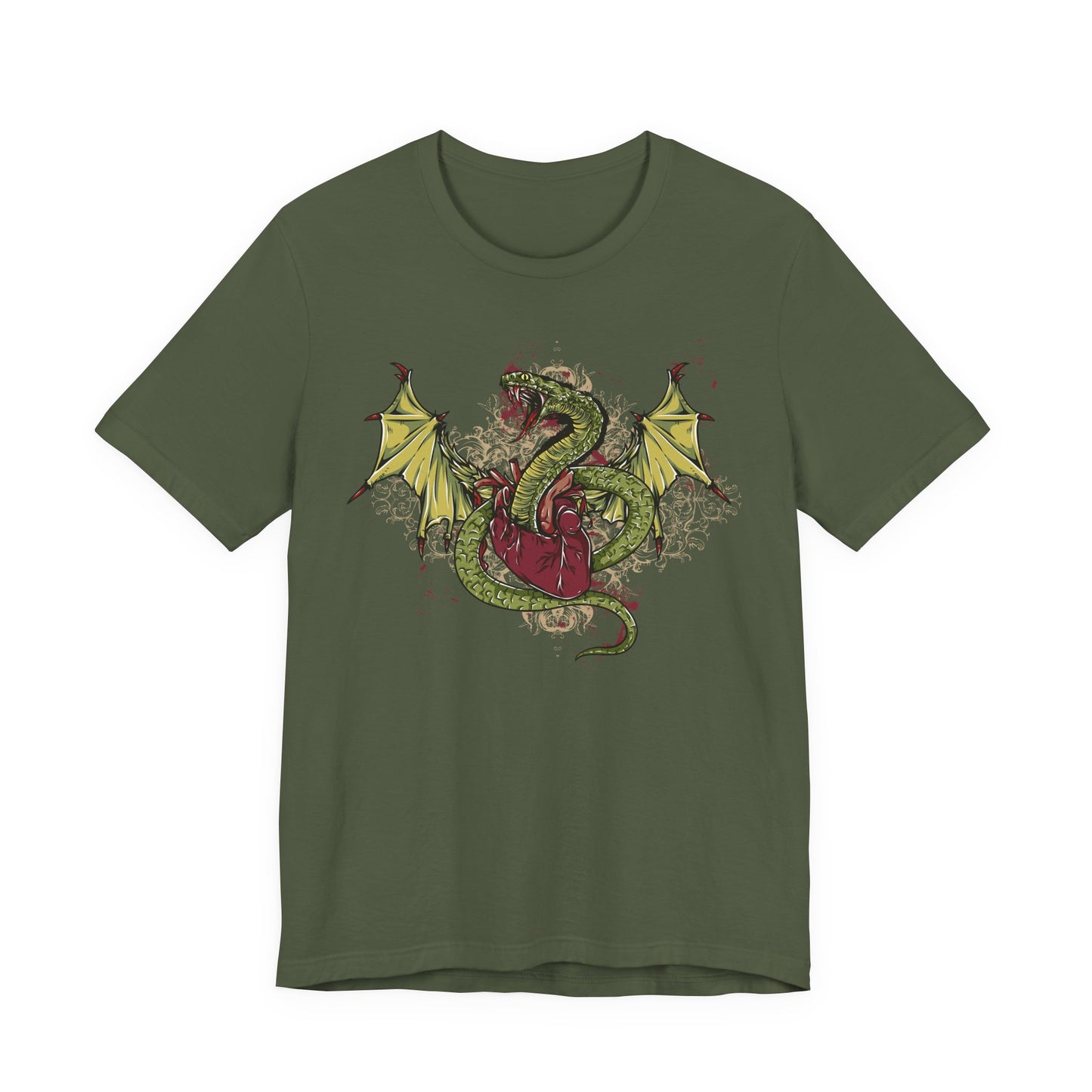 Dragon Illustration Graphic Unisex Cotton T-Shirt r29