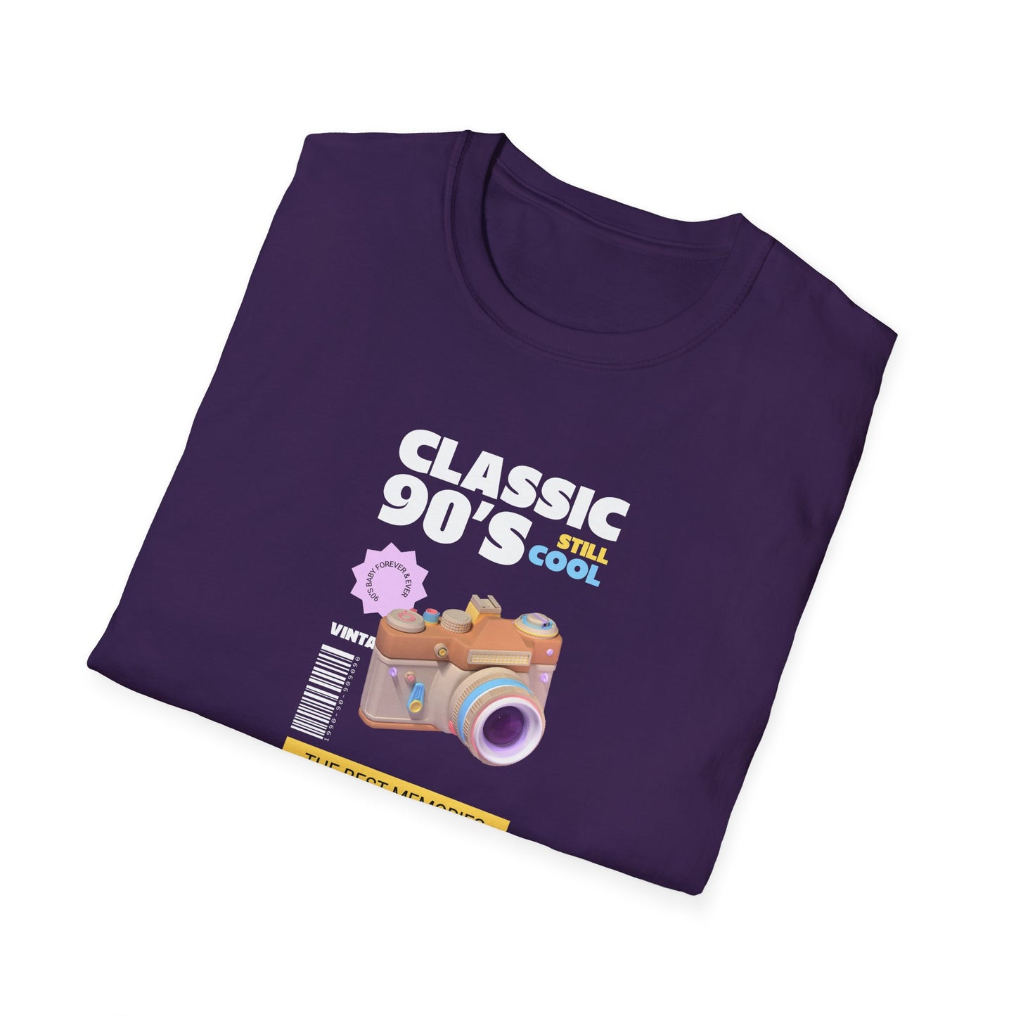 90s Camera T-Shirt Classic 90s Cool Unisex Cotton Retro Photography Tee