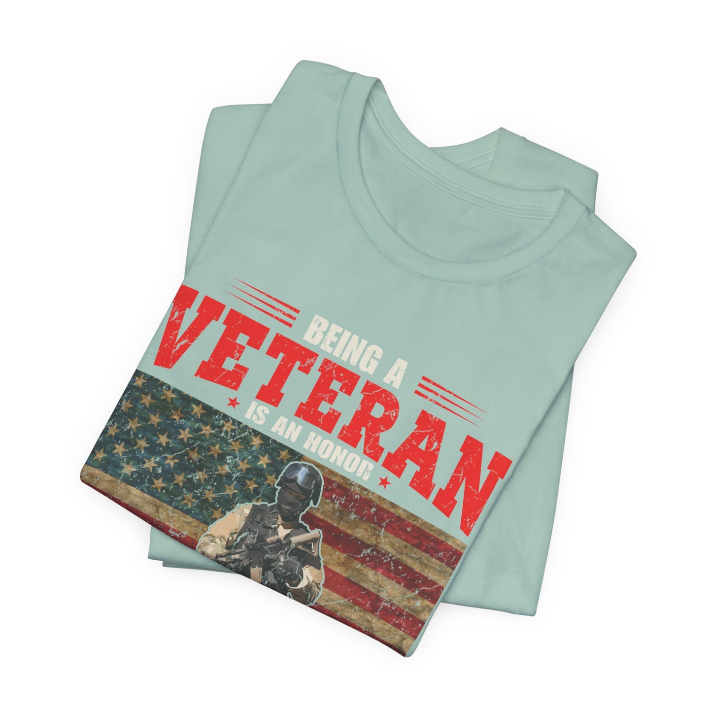 Veteran Grandpa T-Shirt American Flag Soldier Grandpa Unisex Cotton Tee v34