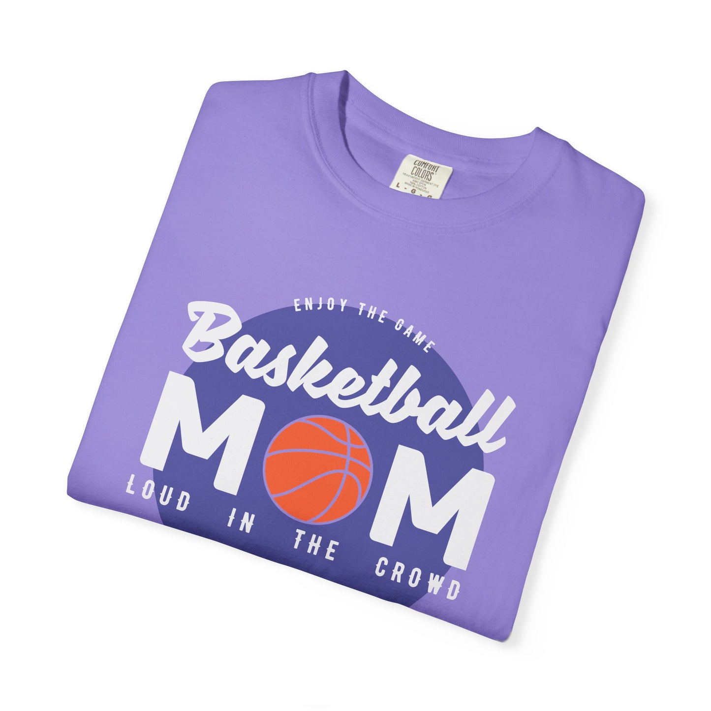 Basketball Mom T-shirt Mother's Day Mama Tee Unisex Comfort Colors Garment-Dyed Cotton h31