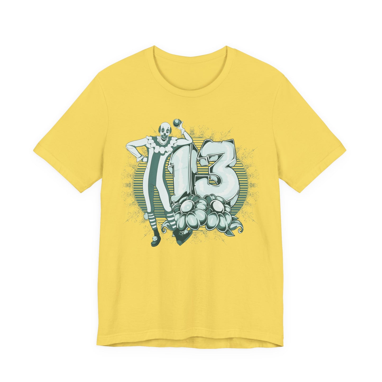 Vintage Clown Graphic Illustration Unisex Cotton T-Shirt Art-39