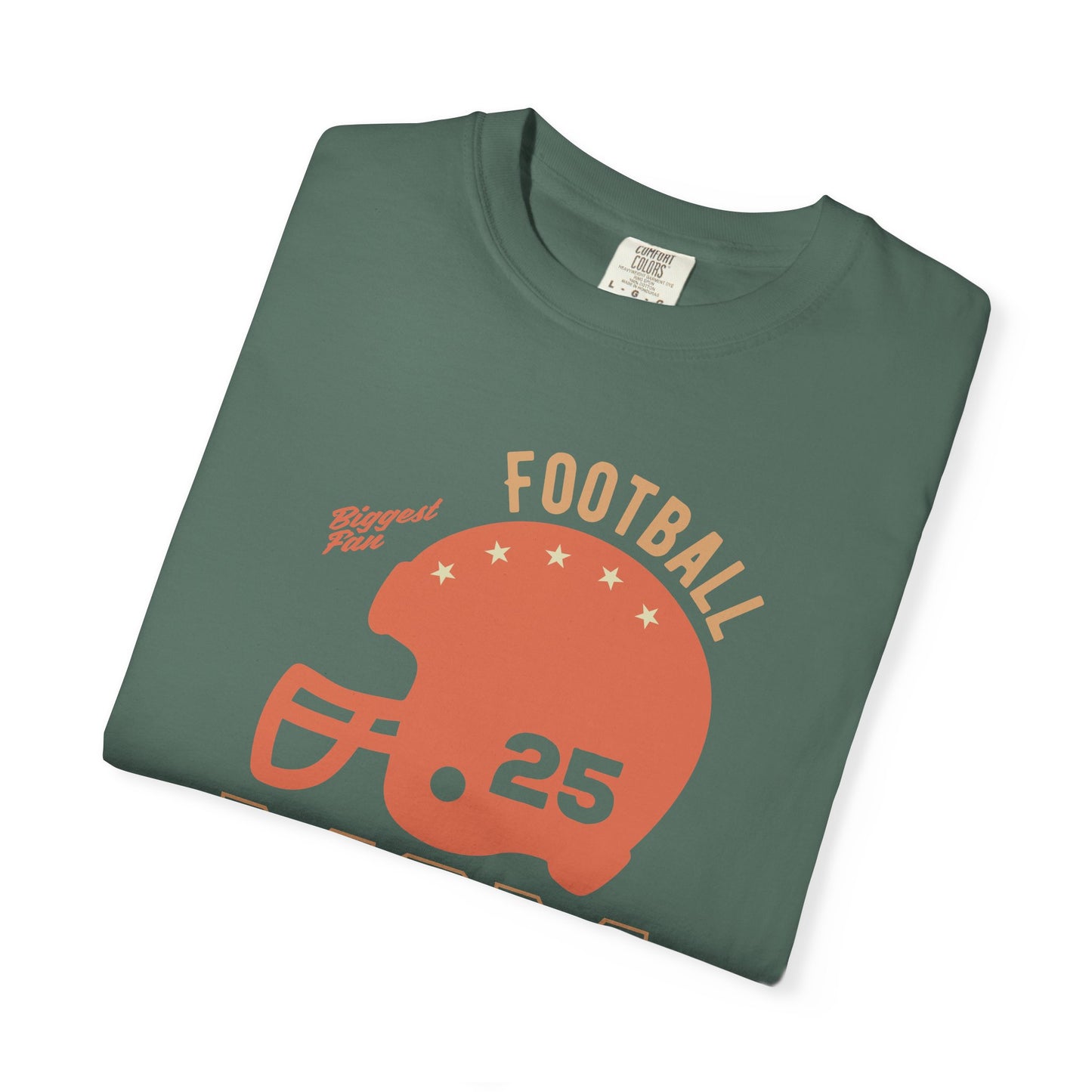 Football Mom T-shirt Mother's Day Mama Tee Unisex Comfort Colors Garment-Dyed Cotton h43