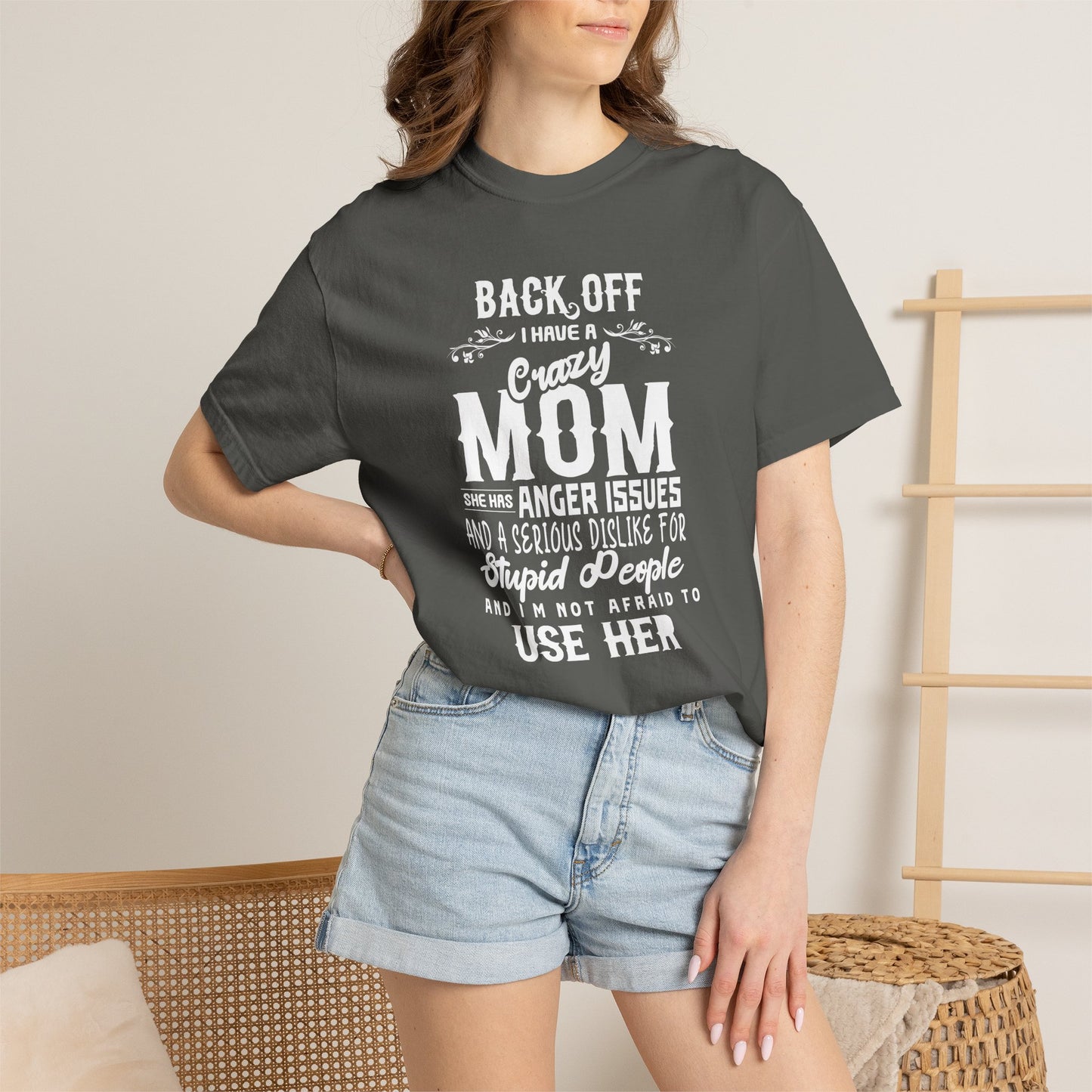 Mom T-shirt Mother's Day Mama Tee Unisex Comfort Colors Garment-Dyed Cotton h34