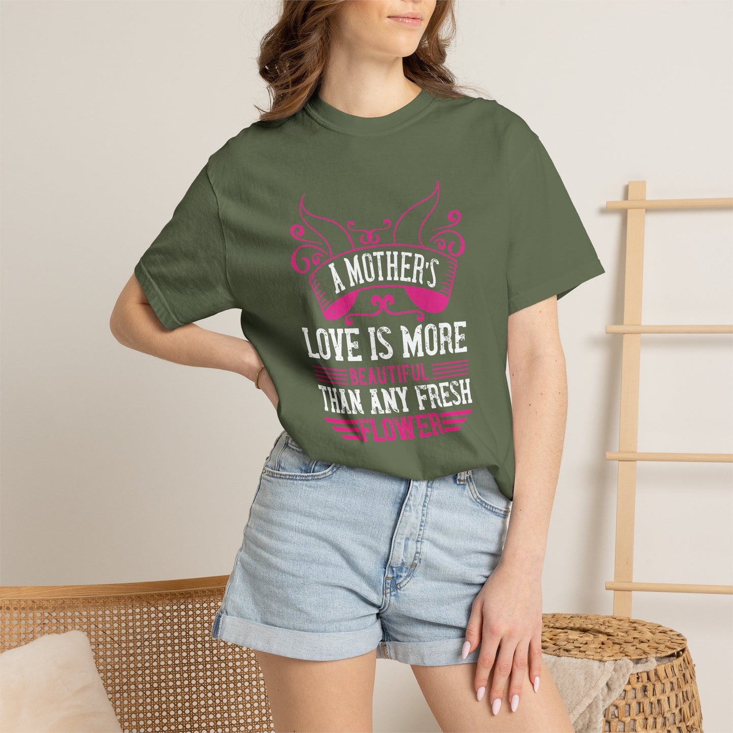 Mom T-shirt Mother Day Mama Tee Unisex Comfort Colors Garment-Dyed Cotton h59