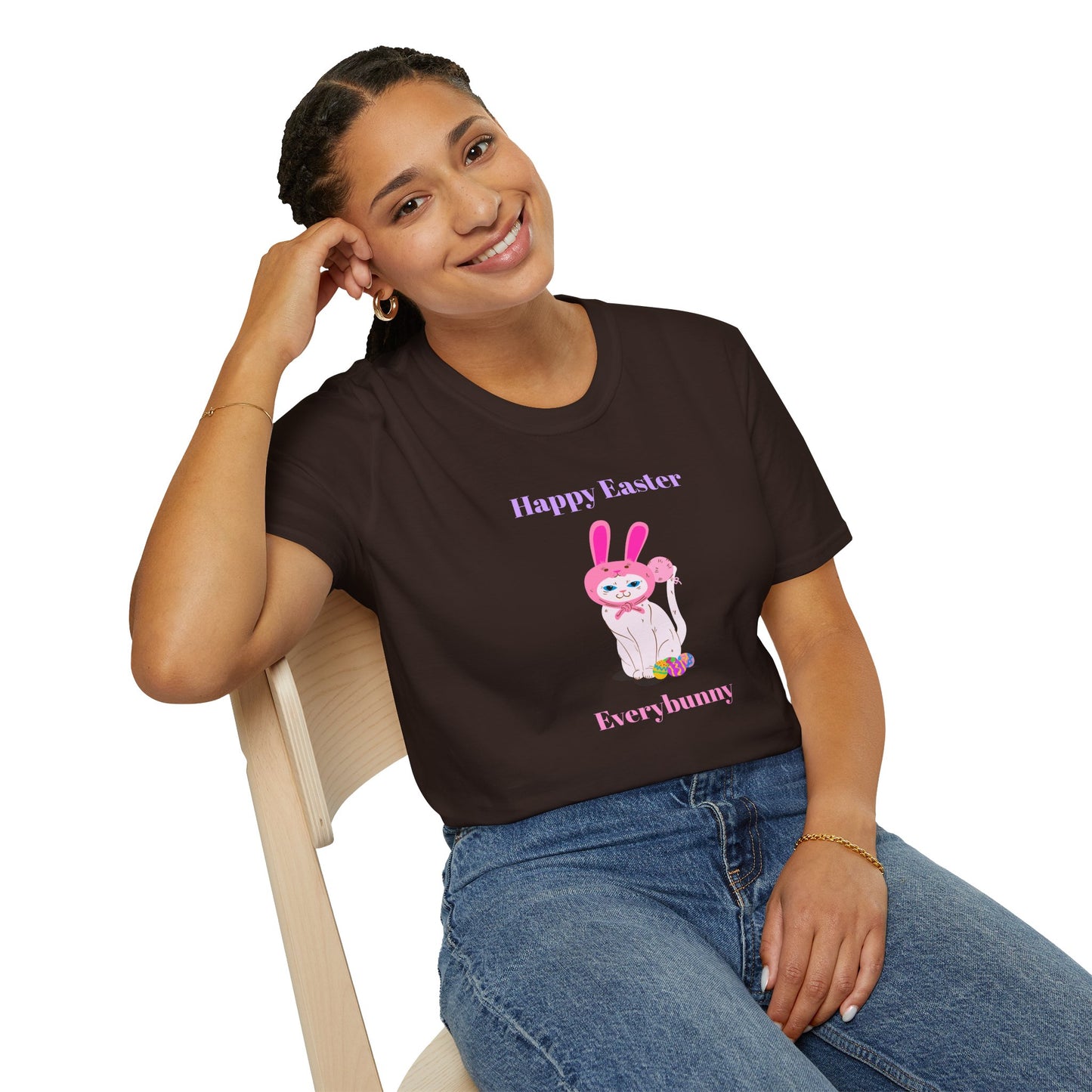 Easter Bunny T-Shirt, Tee Shirt with Easter Signature, T Shirt with Easter Prints, Tee Shirt with Easter Design - 11