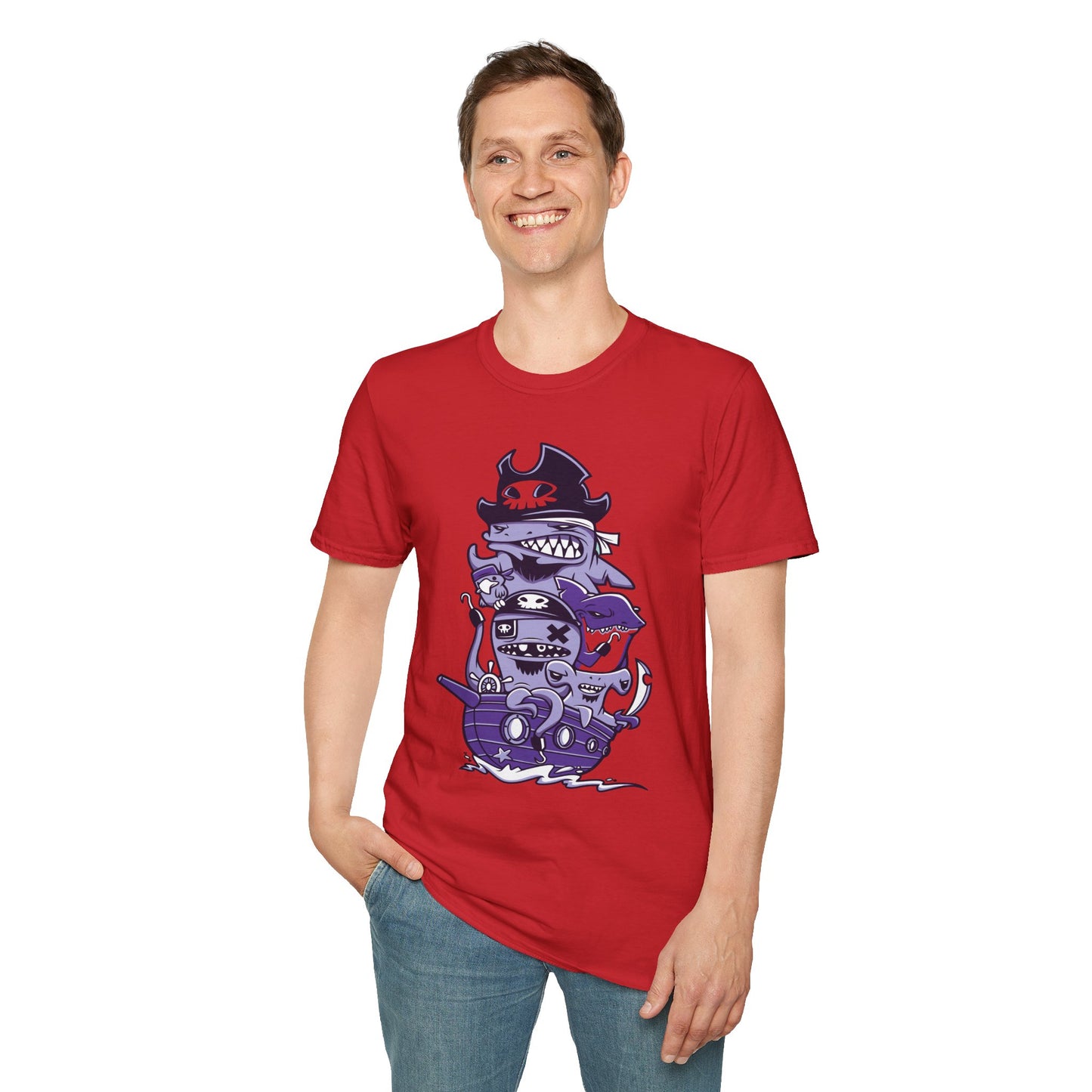 Cartoon T Shirt Animation Tee Unisex Softstyle 64000 100 Percent Ring Spun Cotton Funny Graphic Tee