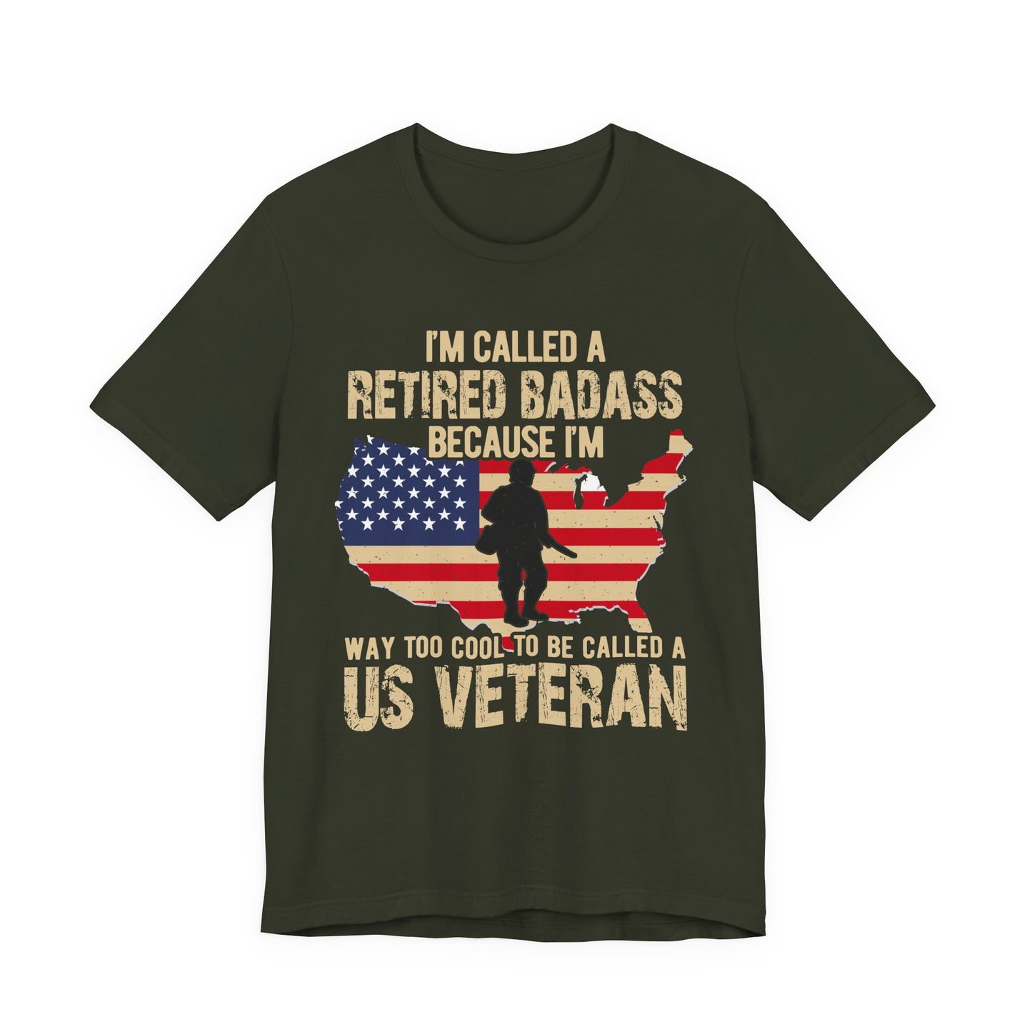 Army Veteran Patriotic Graphic Design Unisex Cotton T-Shirt v22